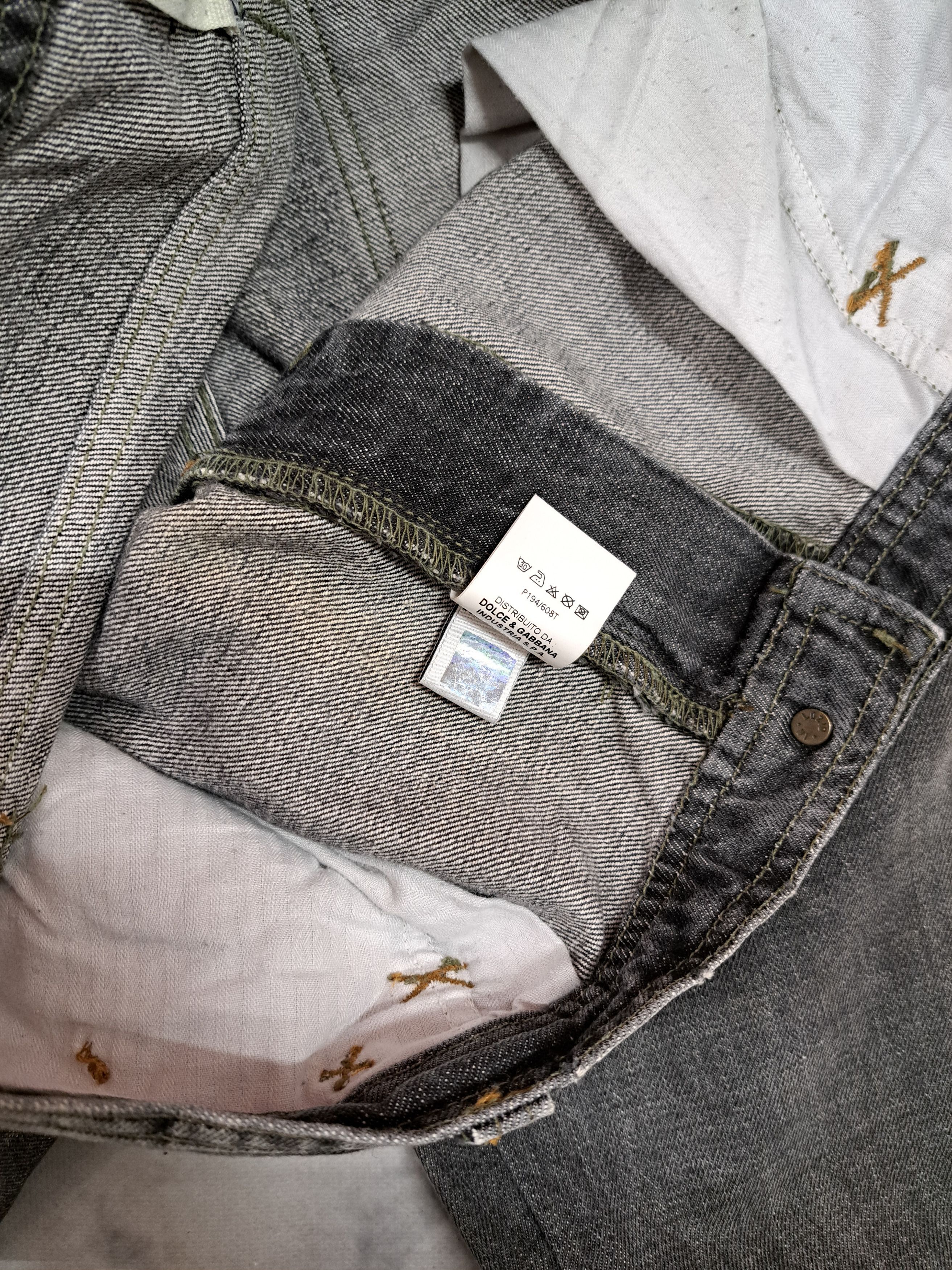 Dolce & Gabbana Vintage 00s Dolce Gabbana Archive Denim Zip Pocket Pants Size US 32 / EU 48 - 7 Thumbnail