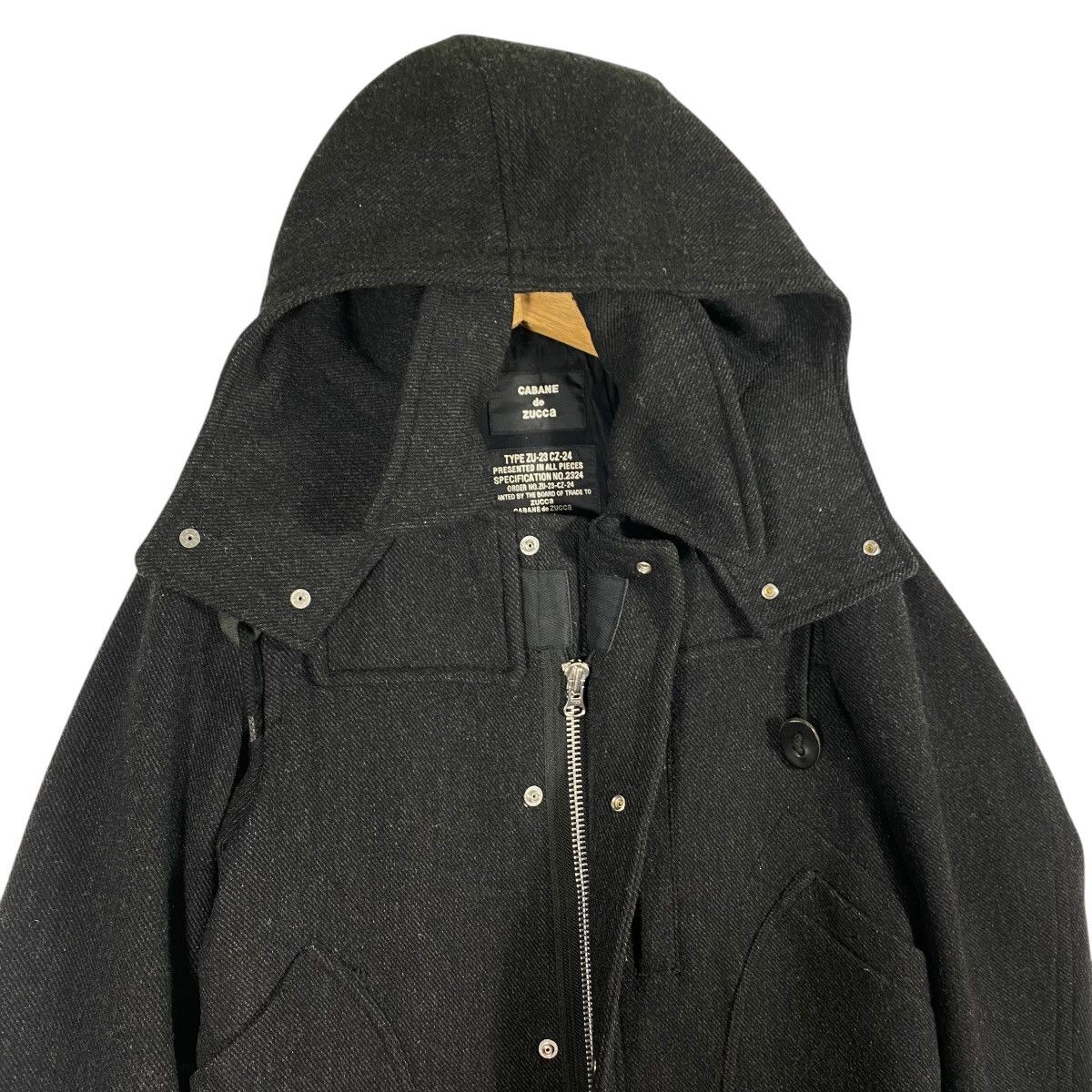 CABANE de ZUCCa × Issey Miyake × Zucca Vintage Cabane De Zucca Issey Miyake Hoodie Wool Size US S / EU 44-46 / 1 - 6 Thumbnail