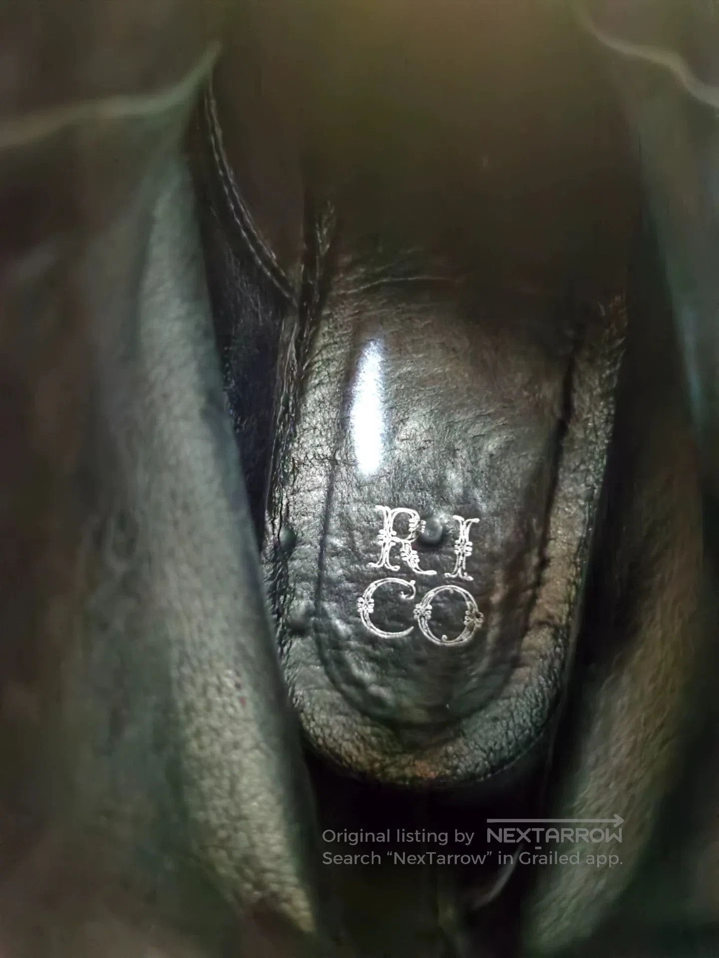 Japanese Brand embossed leather zip. Size US 8 / EU 41 - 6 Thumbnail