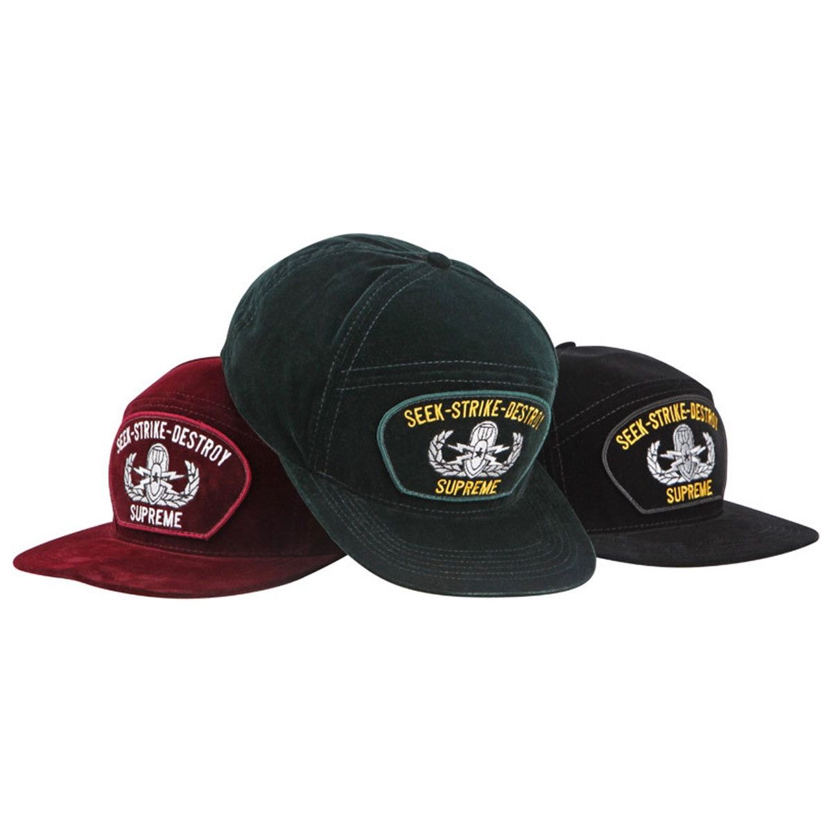 Supreme FW09 Supreme Seek & Destroy Velvet Hat Size ONE SIZE - 2 Thumbnail