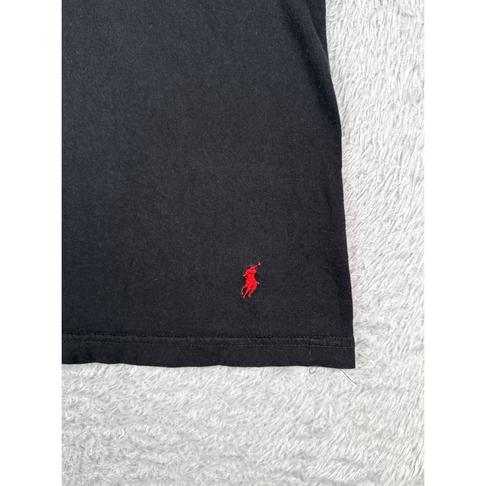 Ralph Lauren Ralph Lauren Black Shirt Men’s Large V-Neck Short Sleeve 100% Cotton Classic Sports Size US L / EU 52-54 / 3 - 6 Thumbnail