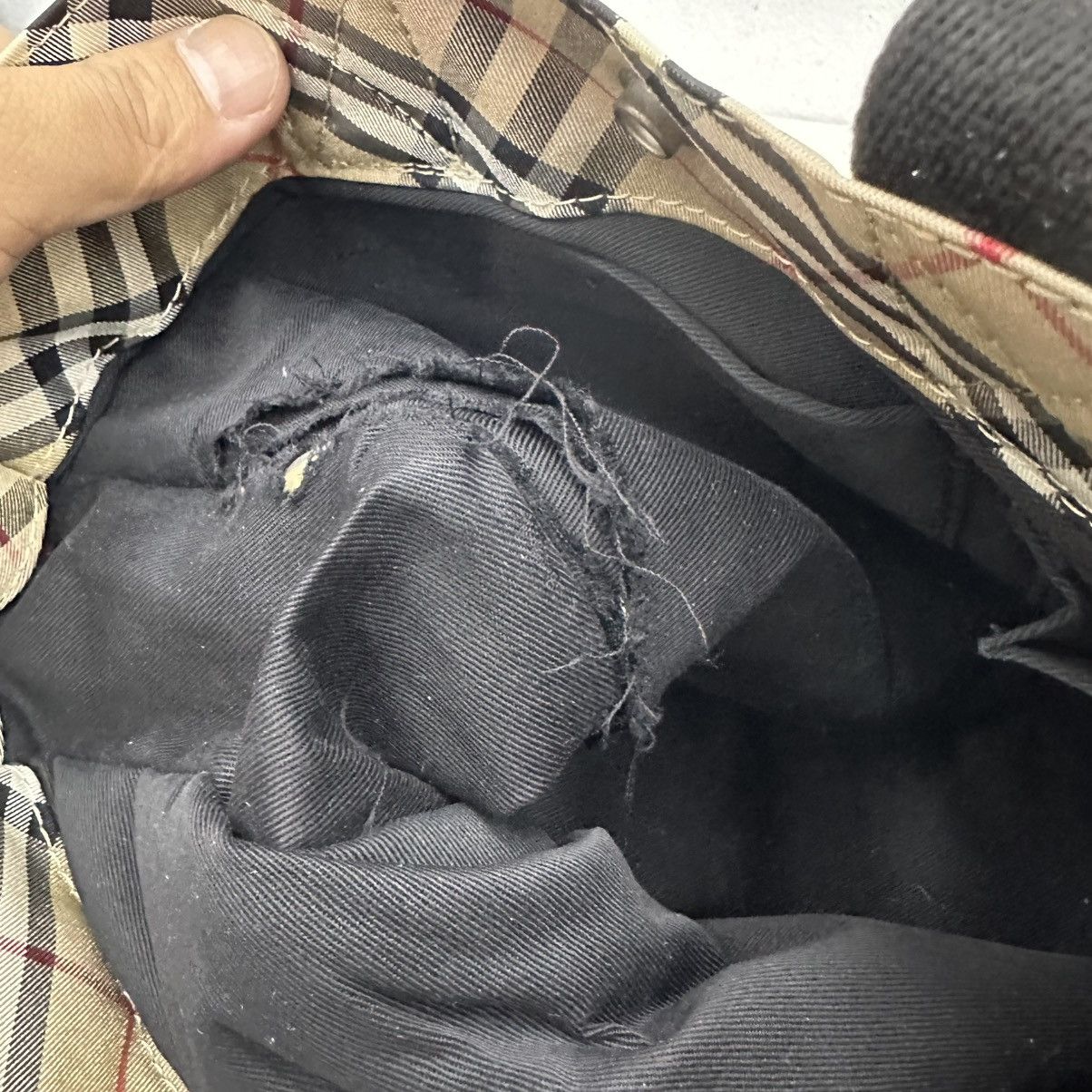 Burberry ‼️YES‼️AUTHENTIC BURBERRY BLUE LABEL NOVA CHECK CARRY TOTE BAG Size ONE SIZE - 11 Thumbnail