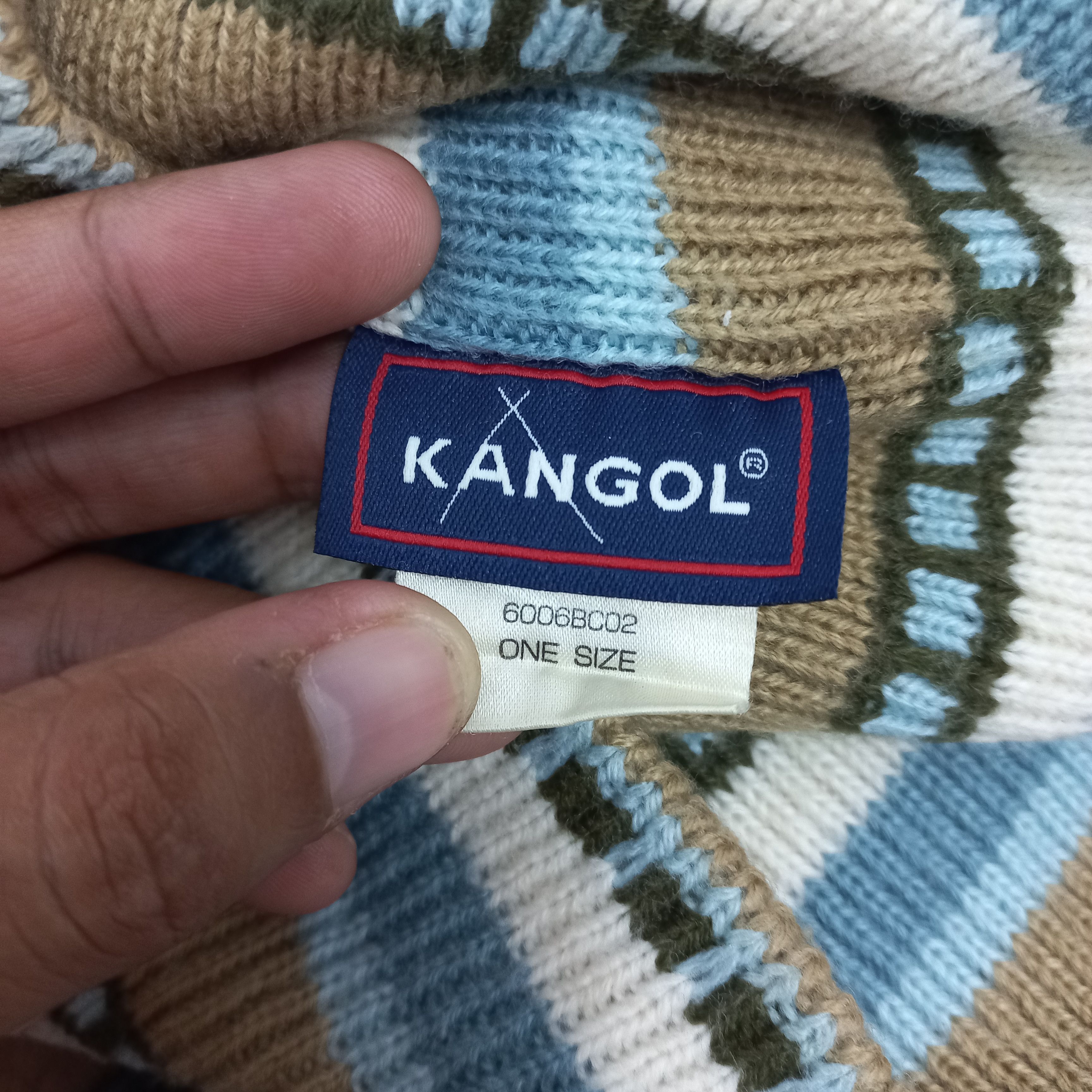 Kangol 💥 Kangol iconic logo stripes pull on beanie hat Size ONE SIZE - 4 Thumbnail