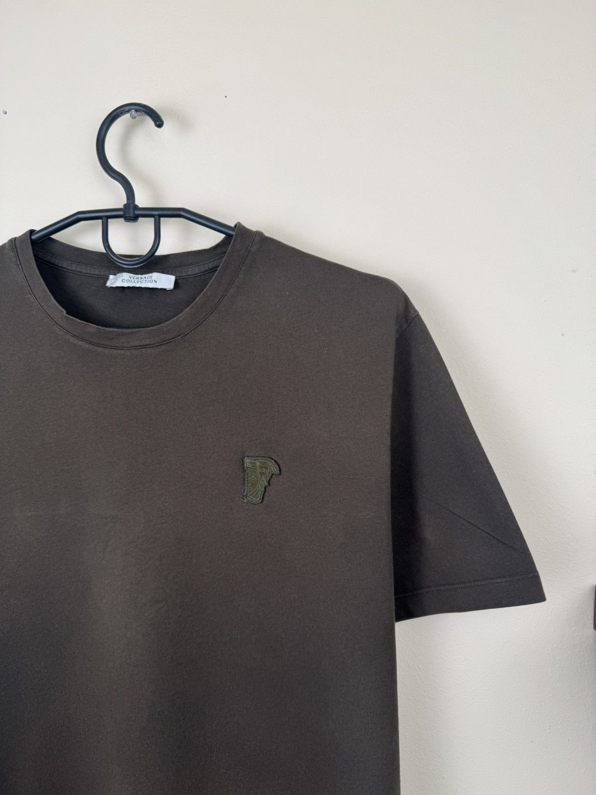 Versace Versace Collection T-Shirt Men Dark Green Logo Size S Olive Size US S / EU 44-46 / 1 - 6 Thumbnail