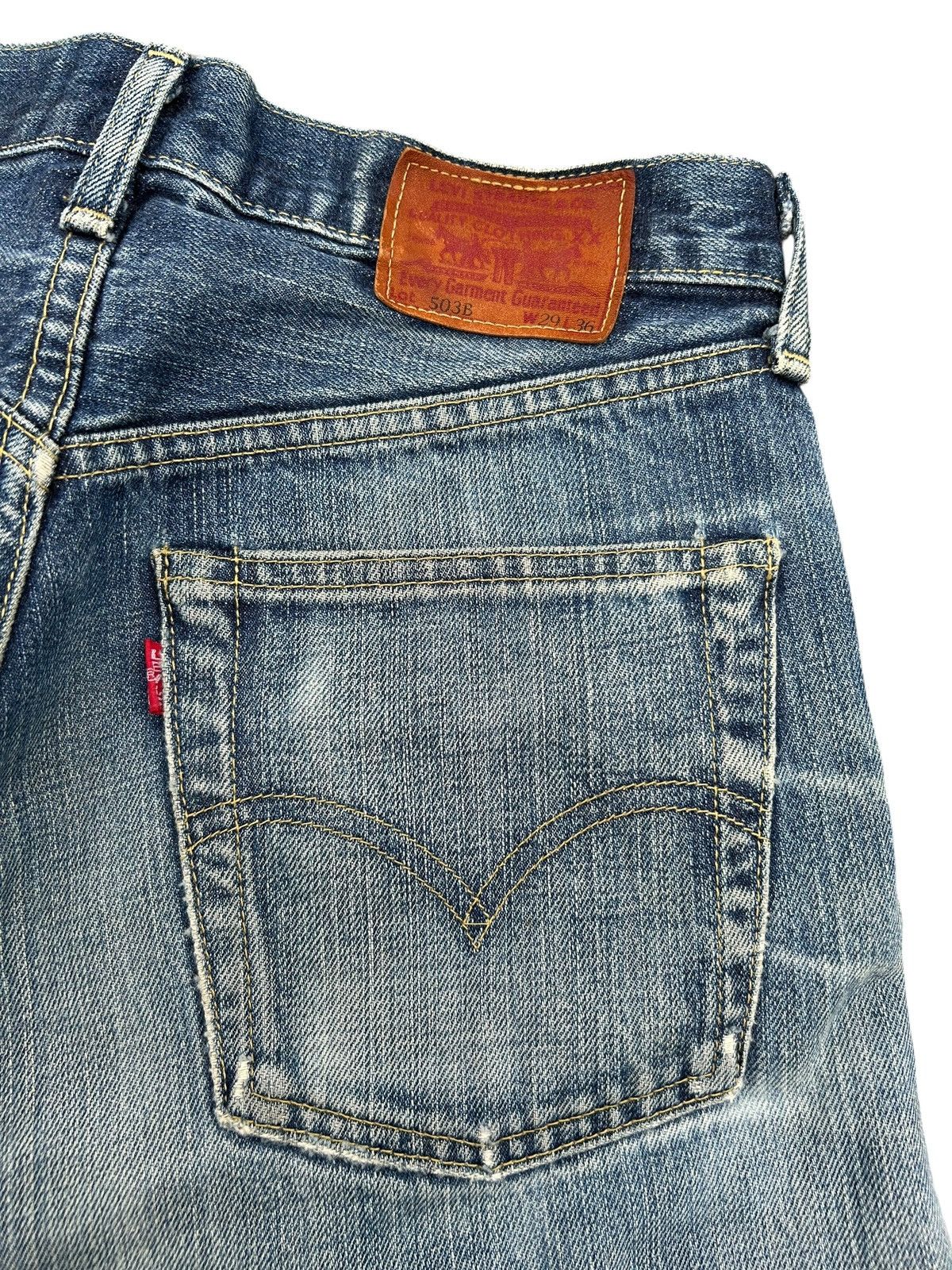 Kapital Vintage Levis Big E Selvedge Distressed Denim Jeans Size US 28 / EU 44 - 14 Thumbnail