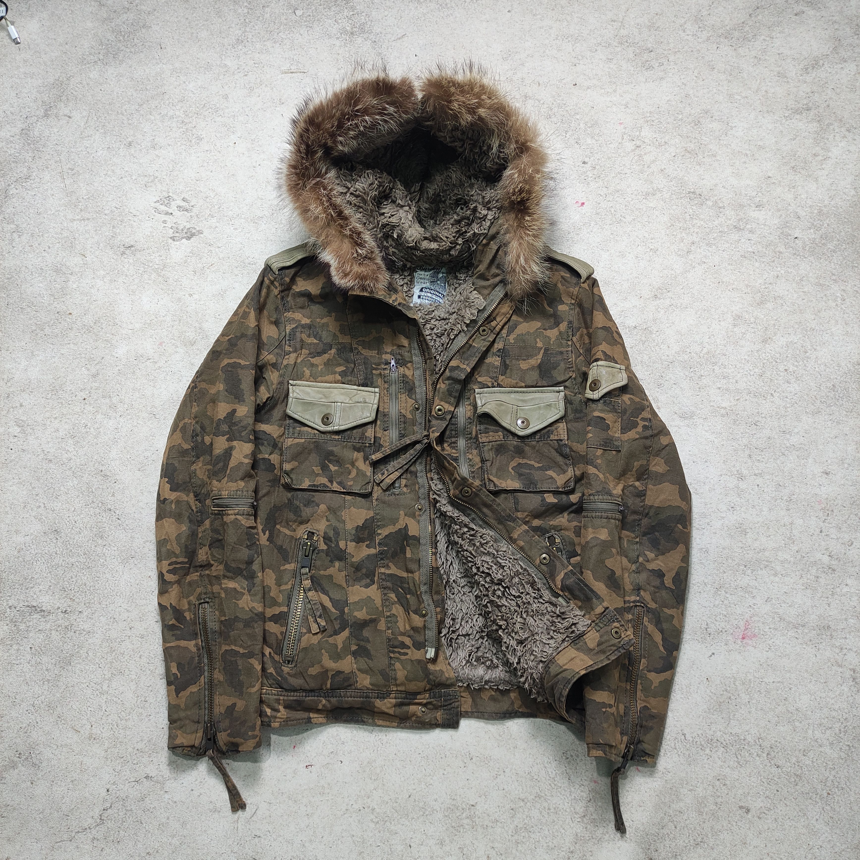If Six Was Nine Burden Camo Military Fur Jacket Japanese Brand Size US M / EU 48-50 / 2 - 3 Thumbnail