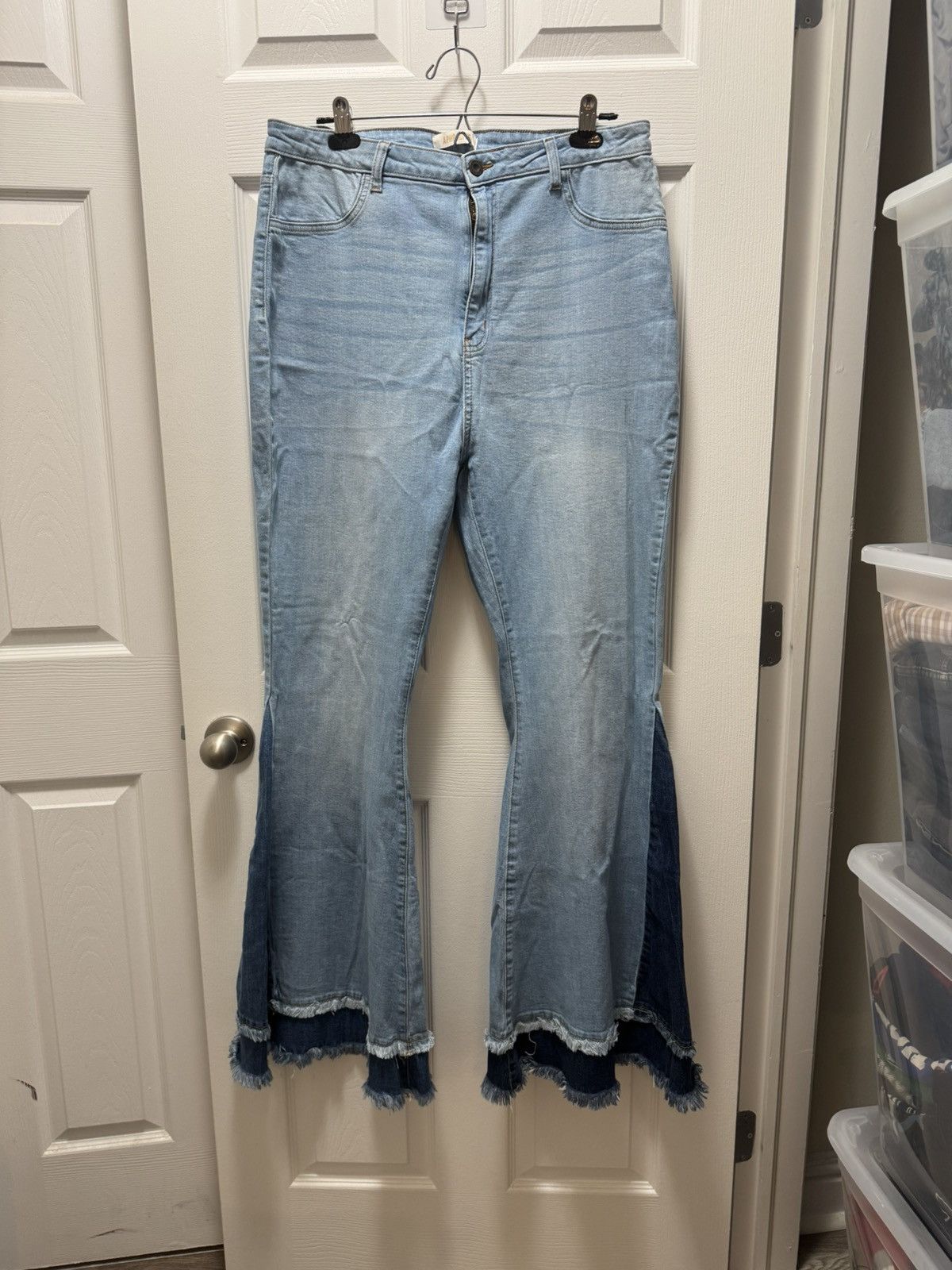 Japanese Brand Aphrodite Bolan Denim Jeans Custom Stitch Bootcut Flared Size US 38 / EU 54 - 4 Thumbnail