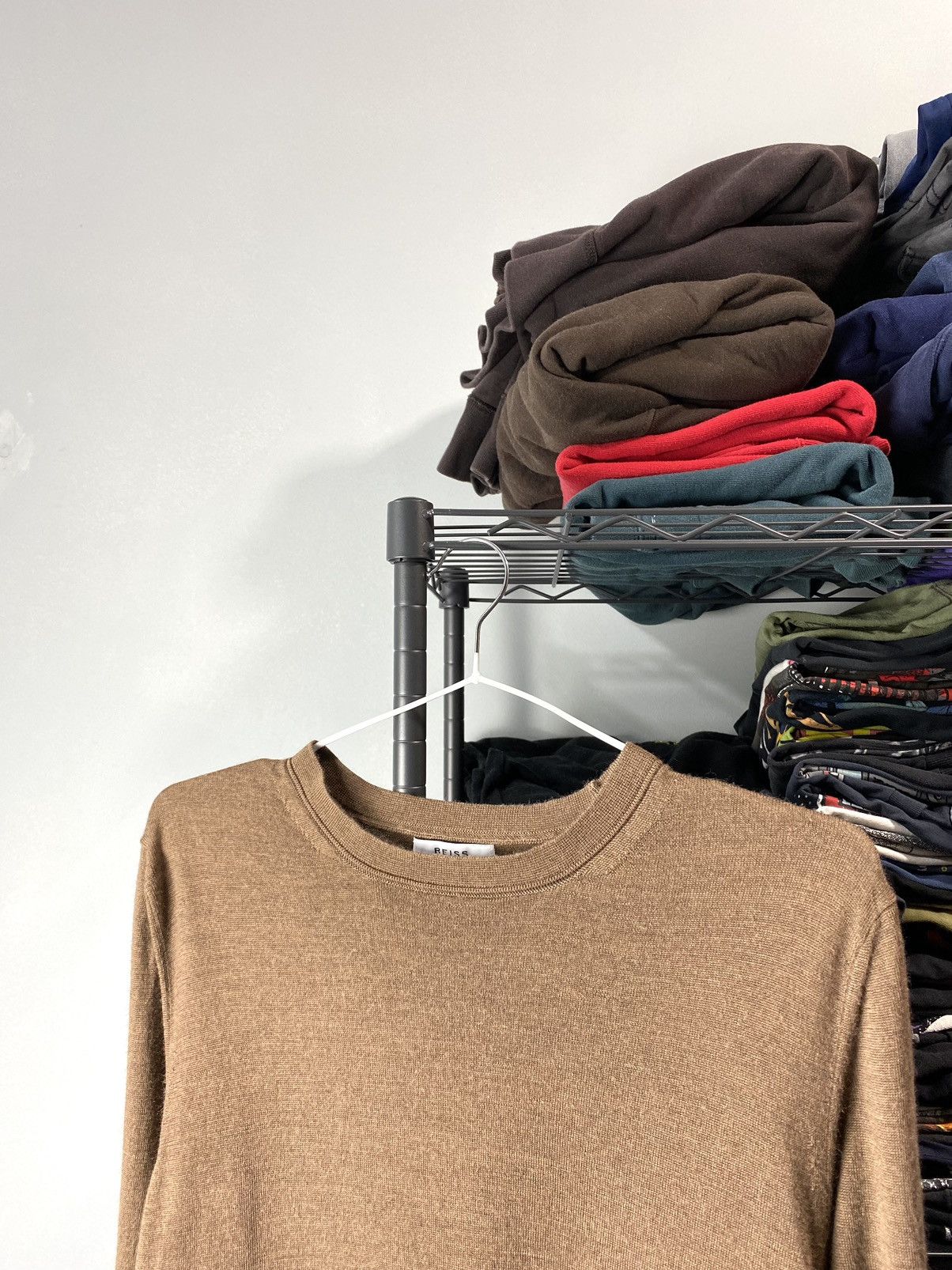 Reiss Brown Reiss Merino Wool Luxury Sweater Brioni Style Size US S / EU 44-46 / 1 - 2 Thumbnail
