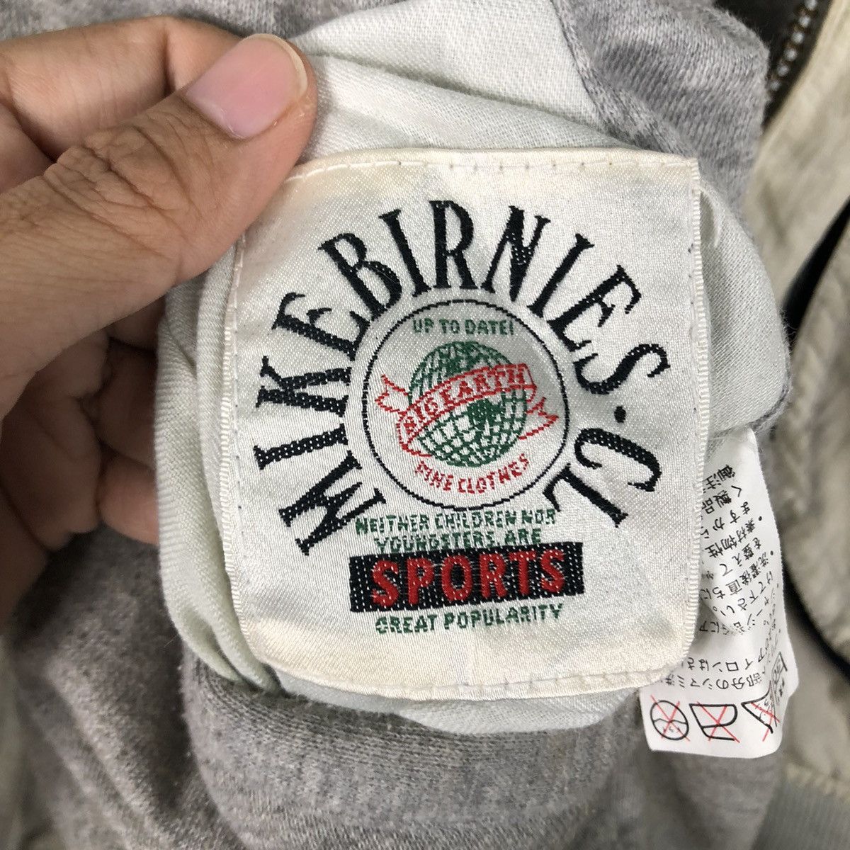Japanese Brand 📌Mike Birnies Reversible Bomber Jacket Big Logo Issey Miyake Size US M / EU 48-50 / 2 - 22 Thumbnail