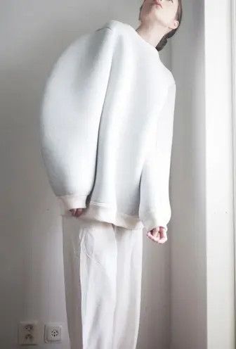 Maison Margiela Neoprene-style grey sweatshirt Size US M / EU 48-50 / 2 - 8 Thumbnail