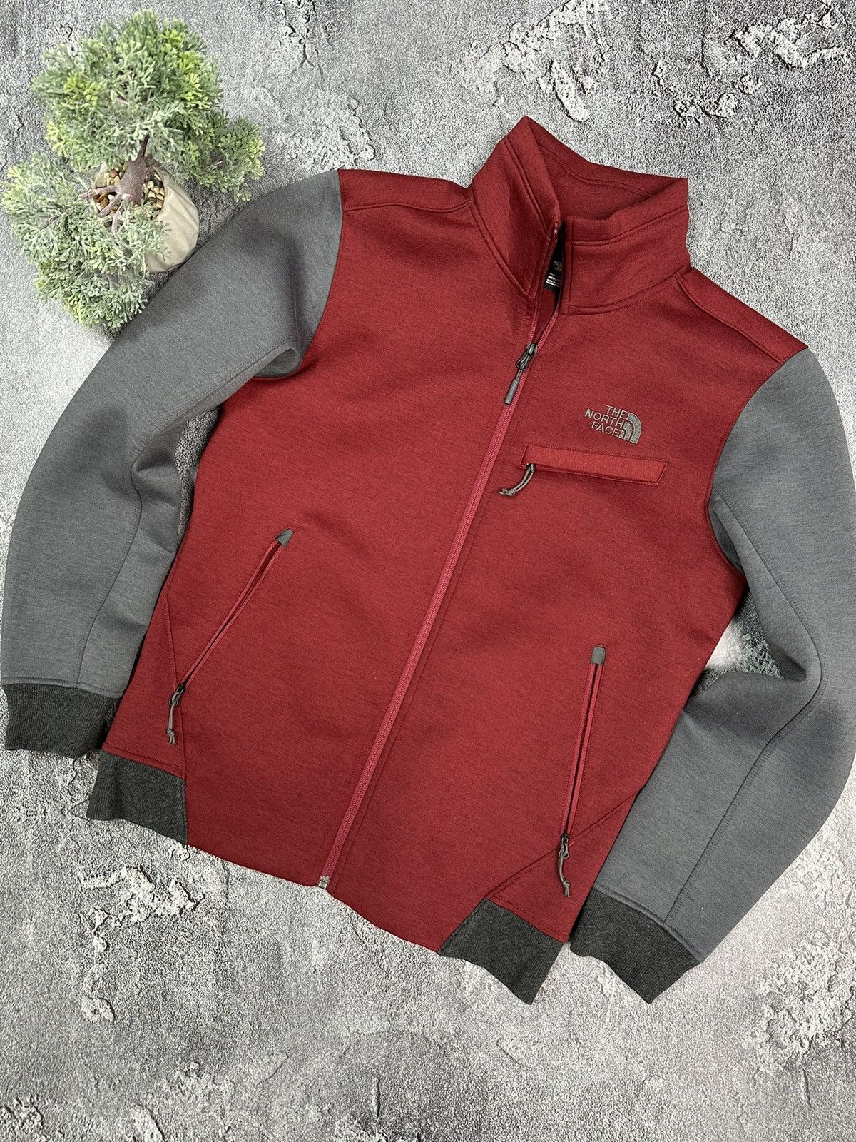 The North Face × Vintage Vintage The North Face Soft Shell Jacket Men M size Red Grey Size US M / EU 48-50 / 2 - 1 Thumbnail