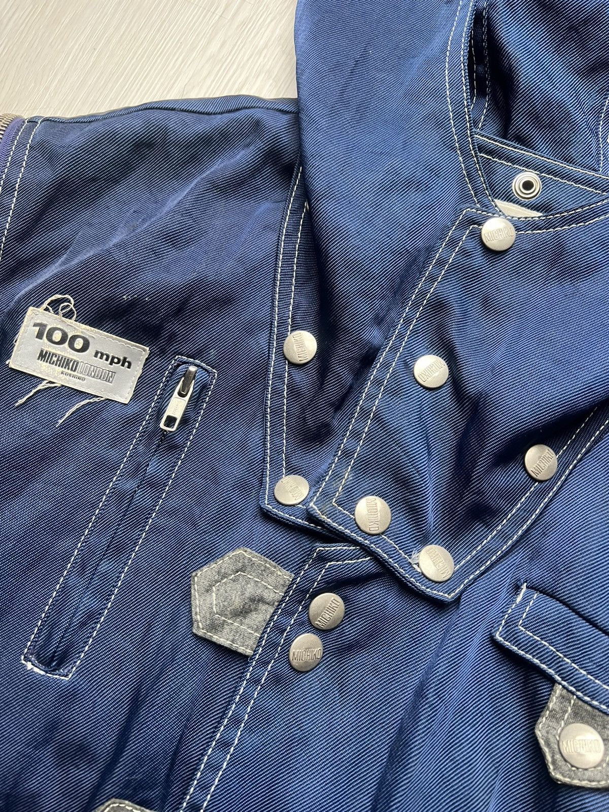 Michiko Koshino London Rare Michiko Koshino Detachable Sleeve Bomber Cargo Jacket Size US S / EU 44-46 / 1 - 8 Thumbnail