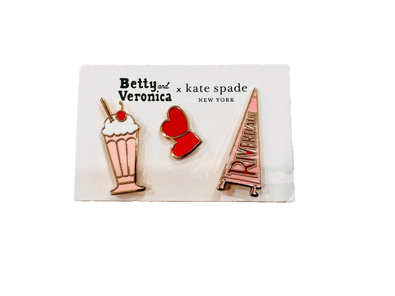 Kate Spade Kate Spade x Betty & Veronica Enamel 3 Pin Set Size ONE SIZE - 1 Thumbnail