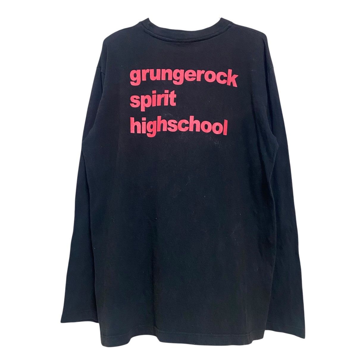 Nirvana Y2K 'Grungerock Spirit Highschool' Kurt Cobain Longsleeve Size US L / EU 52-54 / 3 - 1 Thumbnail
