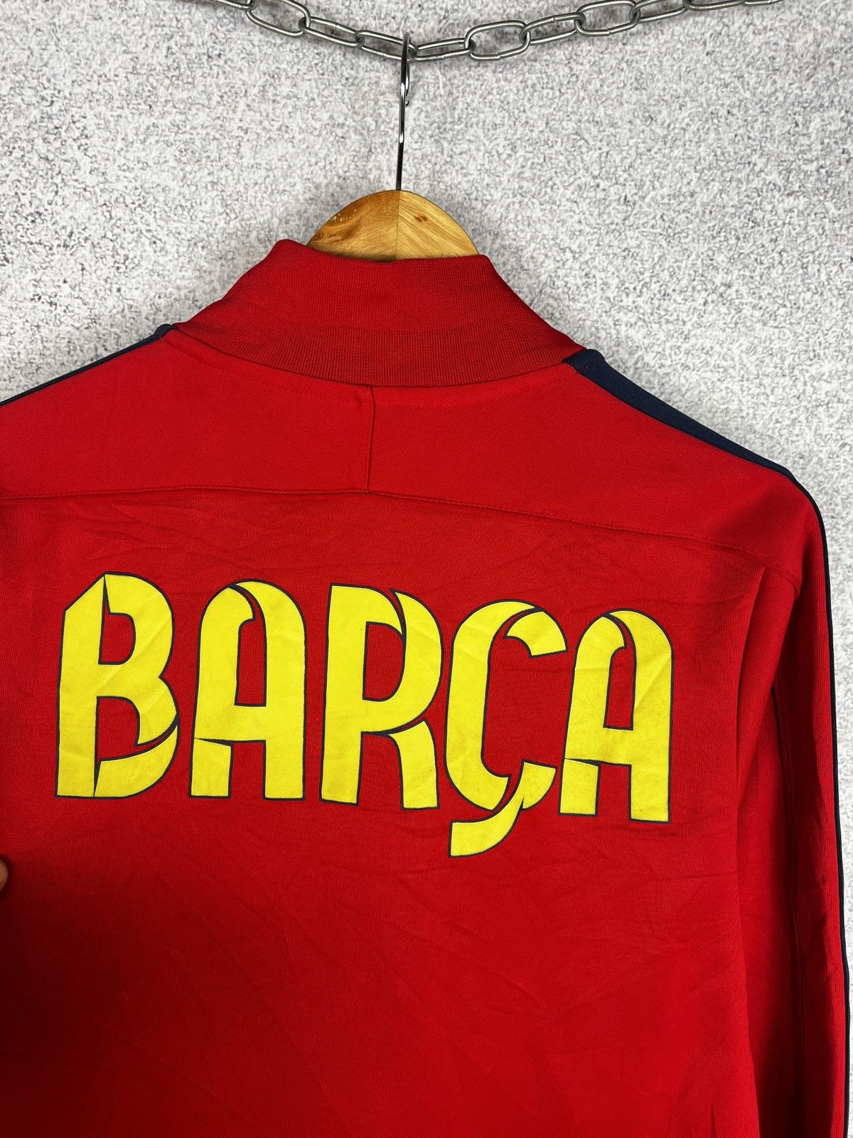 Nike Vintage Nike Barcelona Football Track Jacket Small Swoosh Size US S / EU 44-46 / 1 - 3 Thumbnail