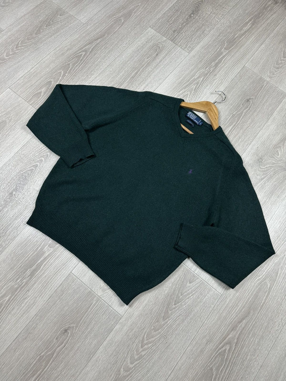Polo Ralph Lauren × Vintage Vintage Polo Ralph Lauren Wool Sweater Pullover Size L Size US L / EU 52-54 / 3 - 3 Thumbnail