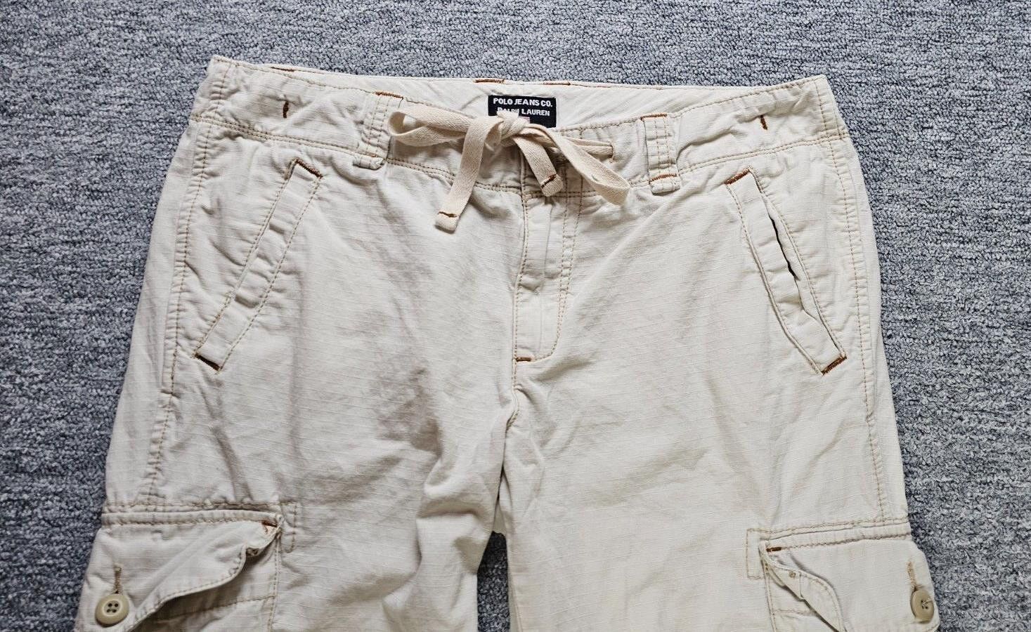Polo Ralph Lauren Vintage Y2K Polo Ralph Lauren Cargo Capri Utility Pants 10 Size 32" / US 10 / IT 46 - 3 Thumbnail