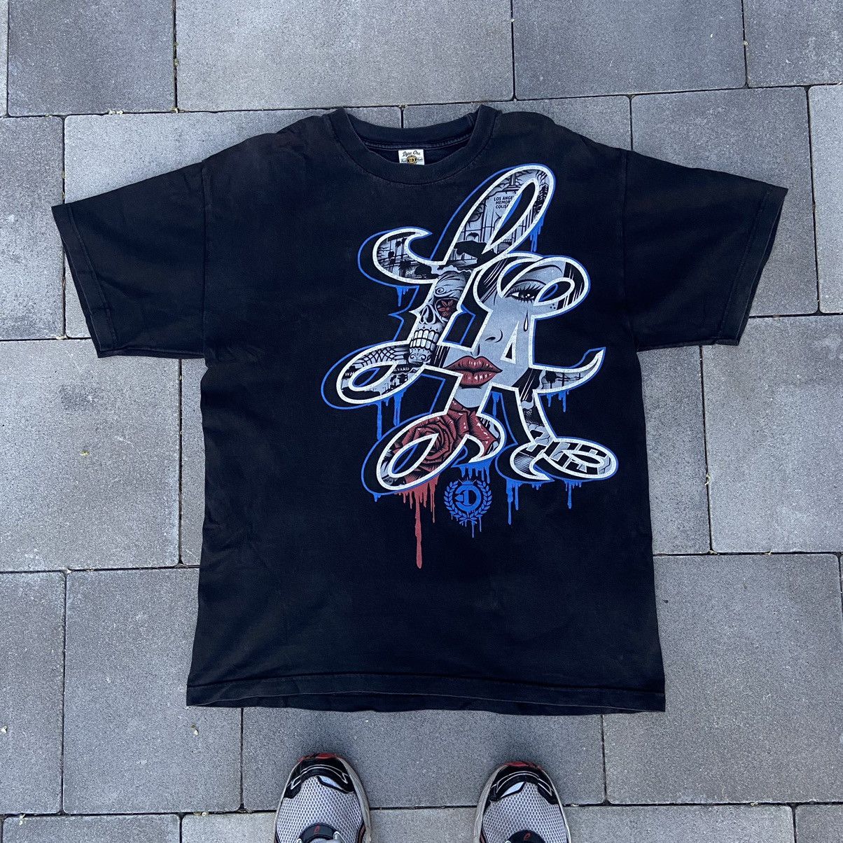 Rap Tees × Vintage 📌 Vintage Los Angeles 90s Fade T-Shirt Size US XL / EU 56 / 4 - 2 Thumbnail