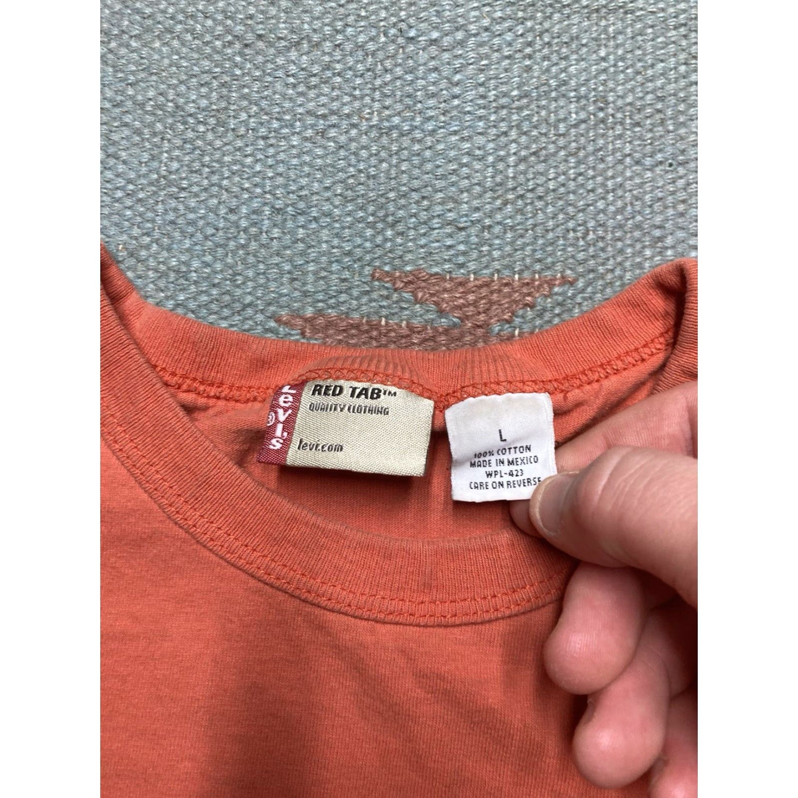 Levi's VINTAGE Levi’s red tab graphic T-Shirt California Orange Large Men Size US L / EU 52-54 / 3 - 4 Thumbnail