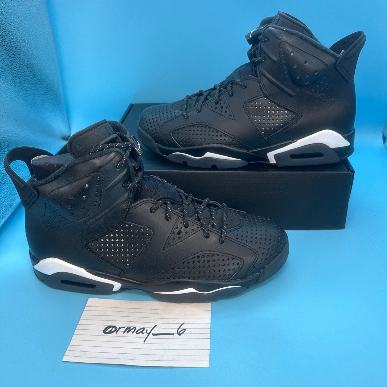 Jordan Brand Jordan 6 Retro "Black Cat" 2016 m8.5 w10 Size US 8.5 / EU 41-42 - 3 Thumbnail
