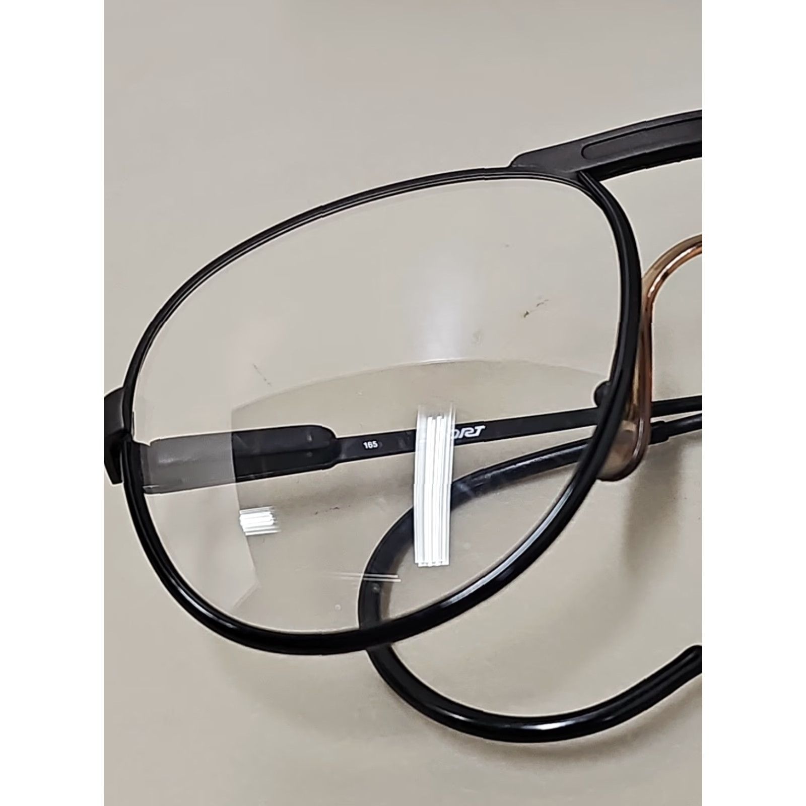 Carrera VINTAGE Carrera Sport 5516 Glasses 1980s Unisex Adults Black Metal Plastic Black Lens Sportswear/Beach 1980s Size ONE SIZE - 5 Thumbnail