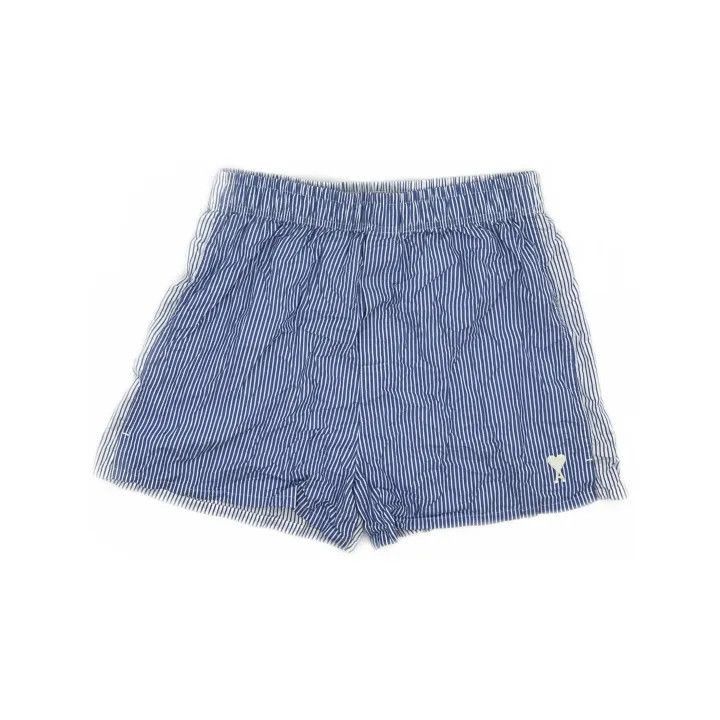 AMI AMIPARIS Blue Striped Casual Shorts for Men -2507 Size US 34 / EU 50 - 2 Thumbnail