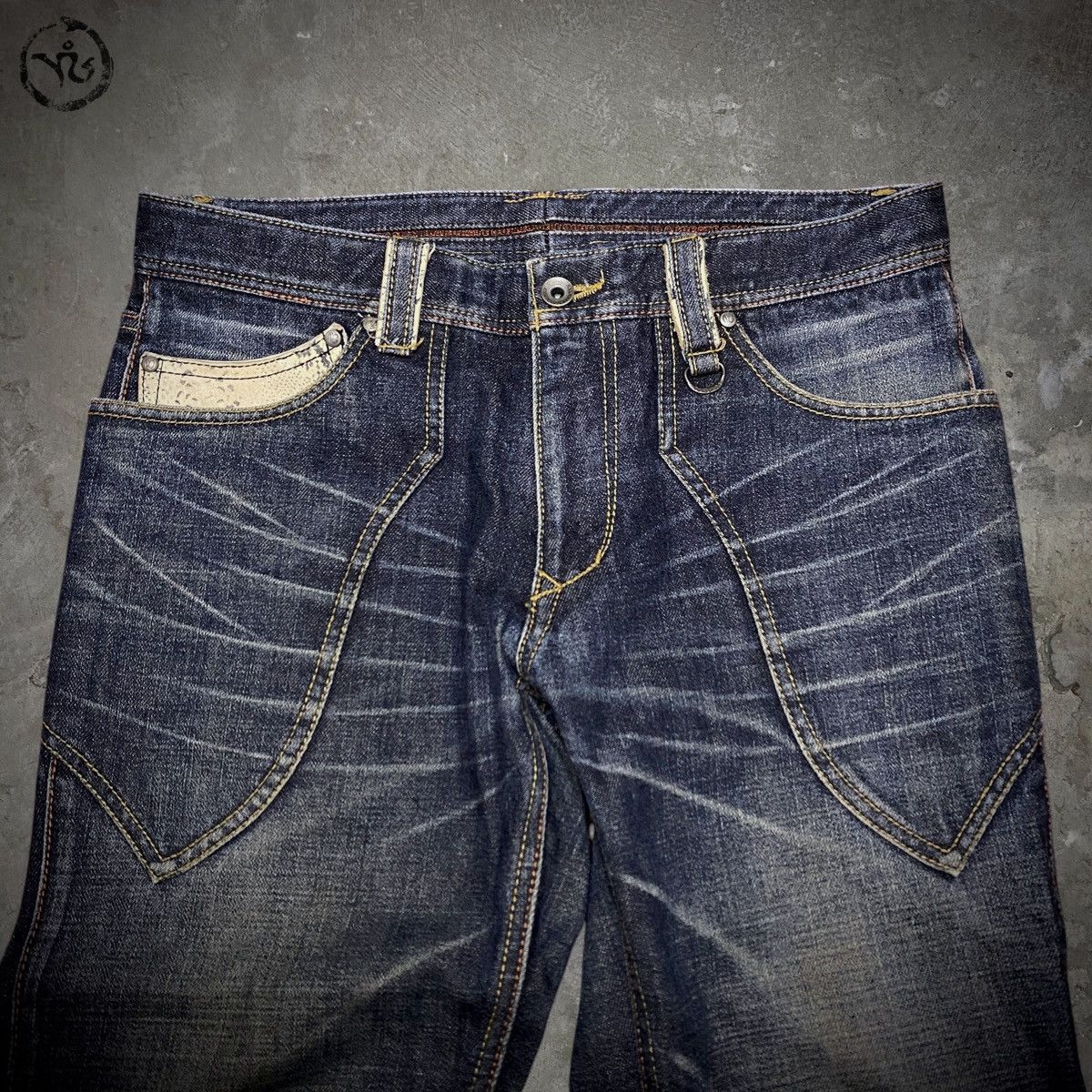 Nicole Club Tornado Mart style Blue Python Jeans Size US 32 / EU 48 - 3 Thumbnail
