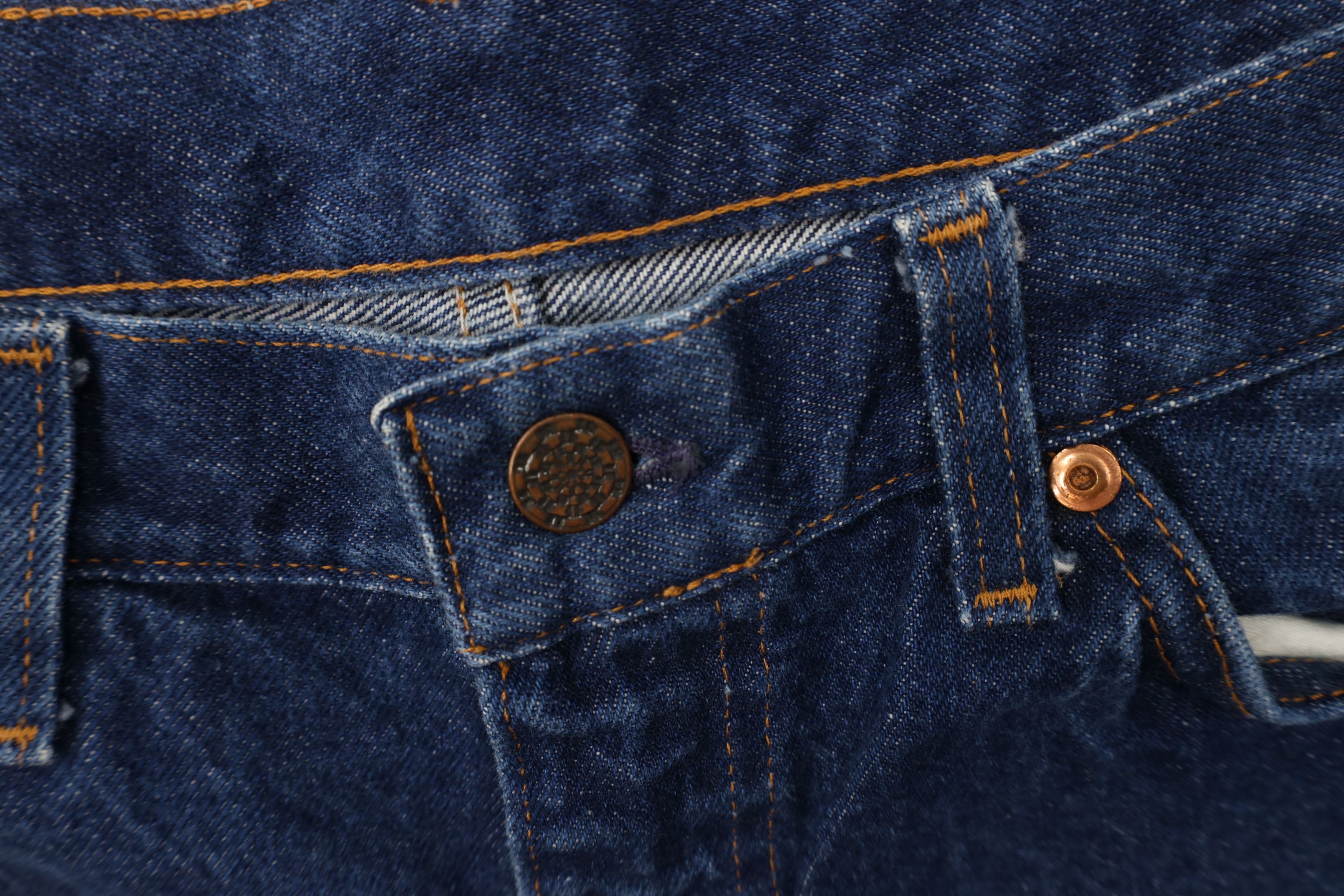 Vintage Vintage 80s Streetwear Leg Denim Jeans Blue Cotton USA Size US 34 / EU 50 - 6 Thumbnail