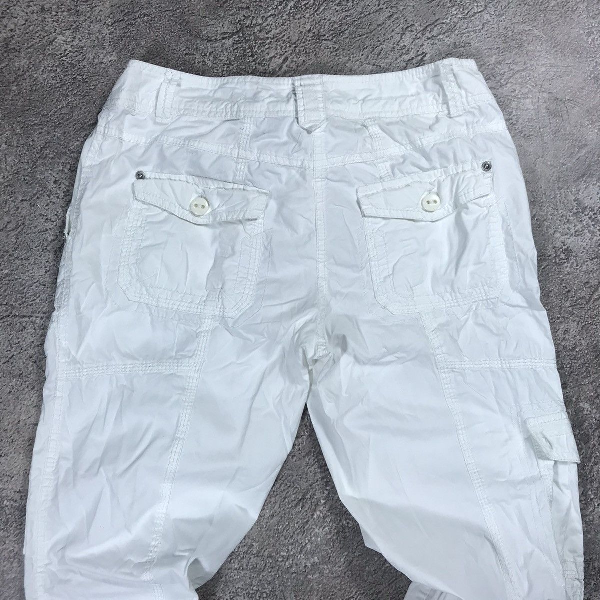 Vintage Vintage 90s Baggy Cargo Pants Parachute Flared Streetwear 36 Size 36" / US 14 / IT 50 - 7 Thumbnail