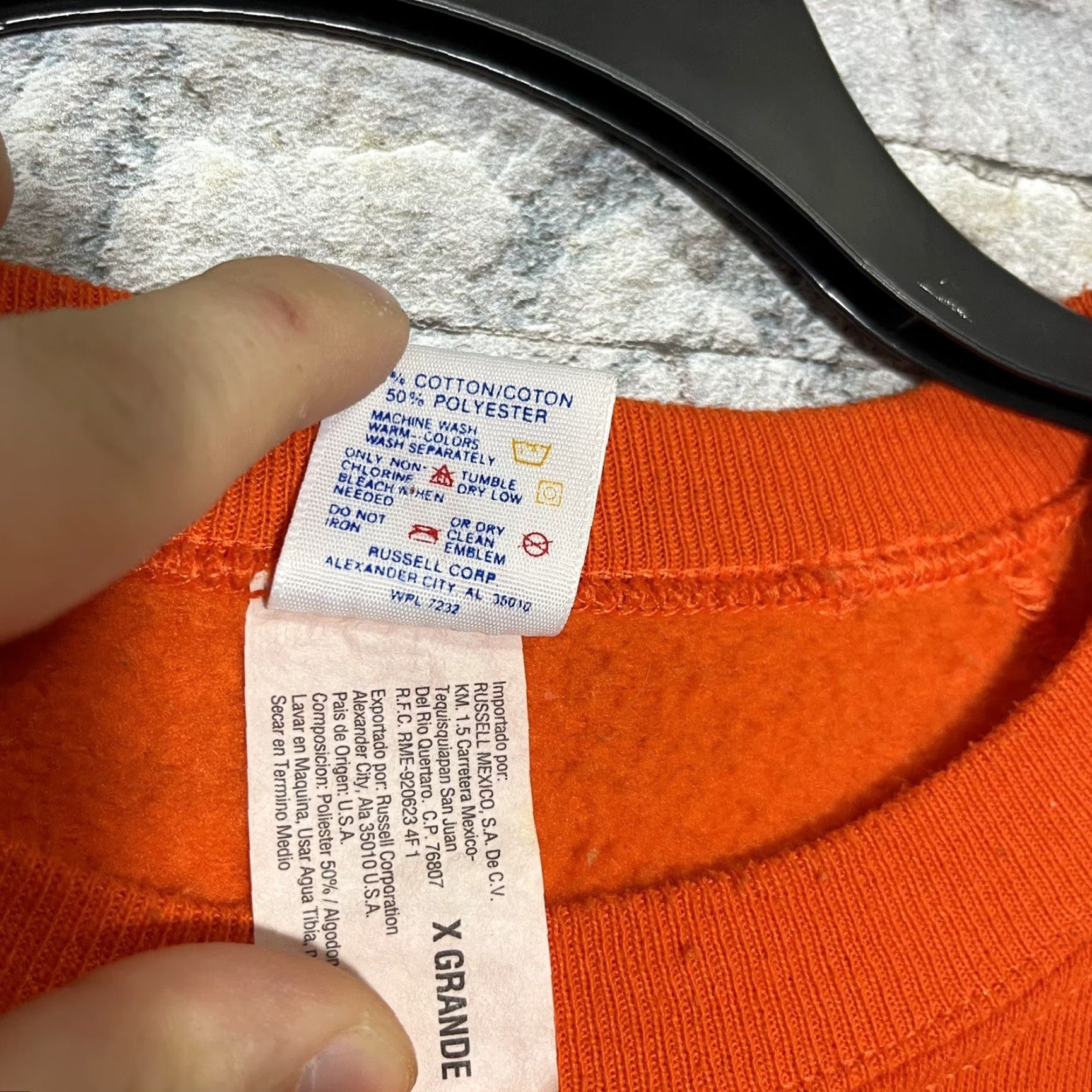 Jerzees VINTAGE JERZEES Mountain Bike Orange Crewneck Sweatshirt XL Men Size US XL / EU 56 / 4 - 6 Thumbnail