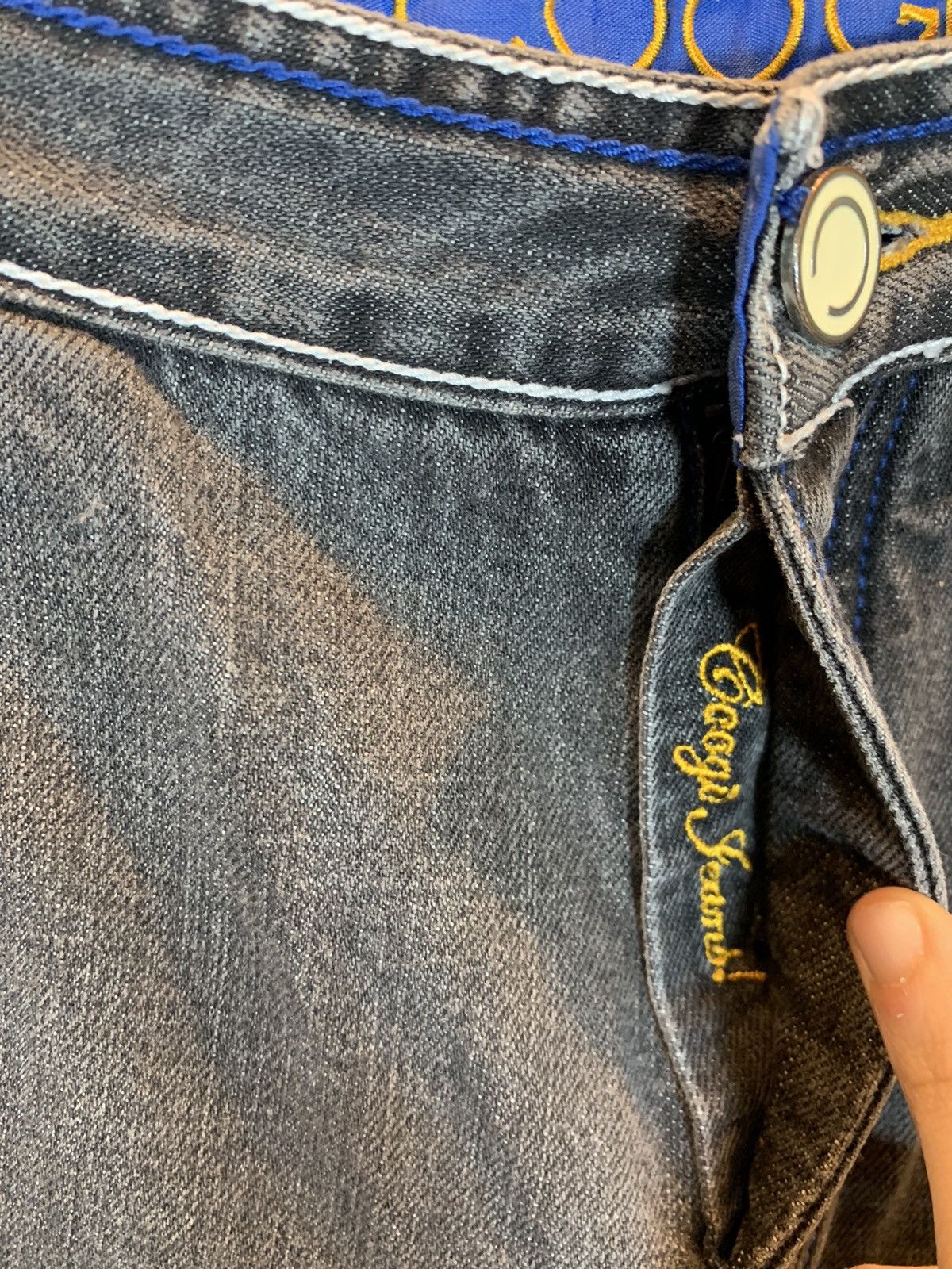 Coogi *RARE* Vintage 1990’s COOGI Embroidered Faded Denim Jeans Size US 28 / EU 44 - 7 Thumbnail