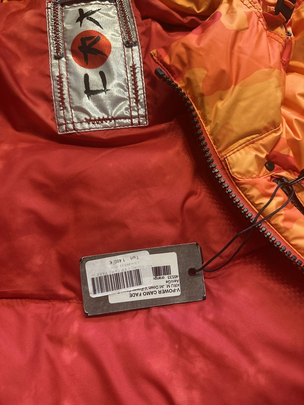 Other KRU V Power Orange Camo Fade Puffer Jacket - NWT Size S Size US S / EU 44-46 / 1 - 10 Thumbnail