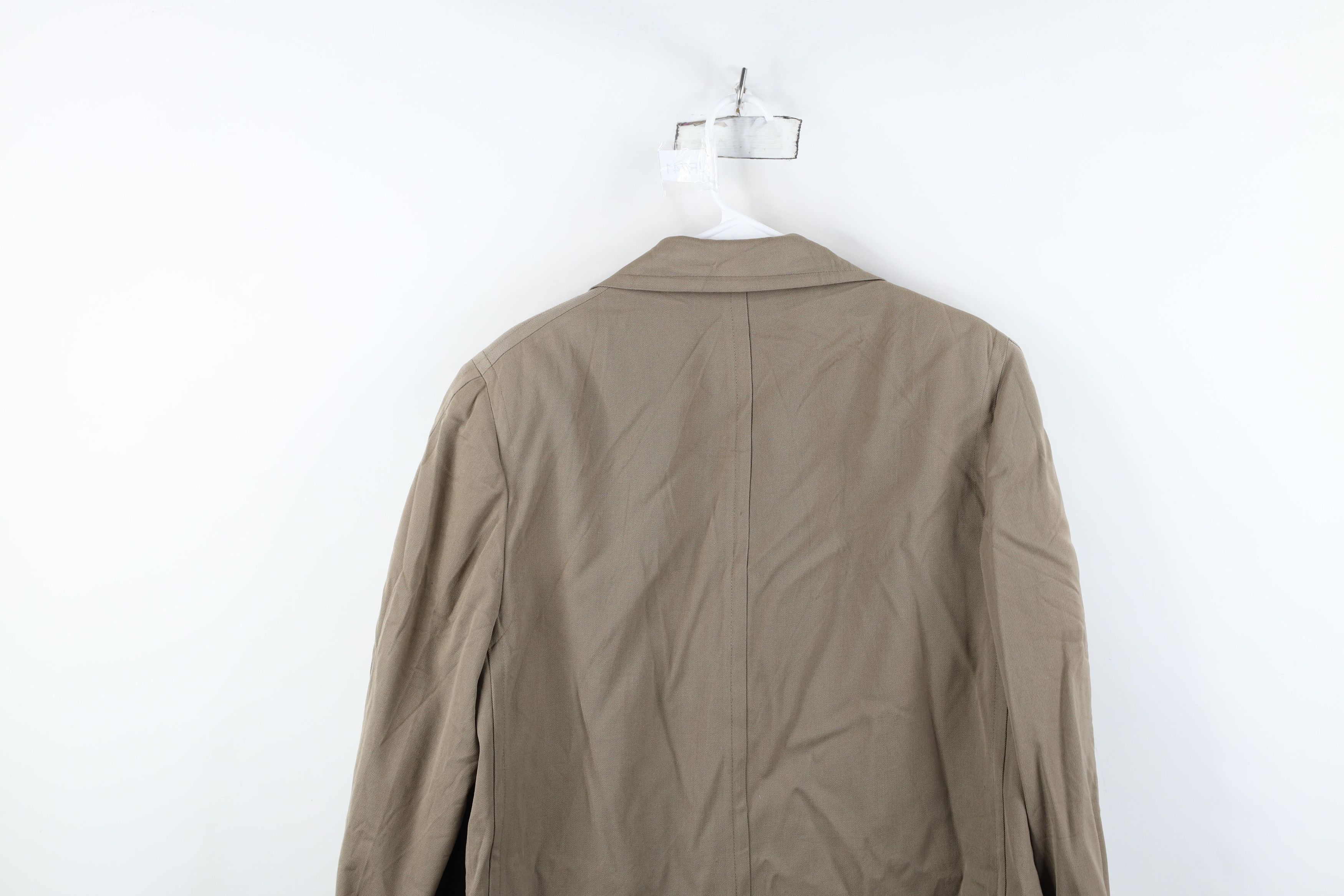 Vintage Vintage 70s Streetwear Gabardine Trench Coat Jacket USA Size US XL / EU 56 / 4 - 14 Thumbnail