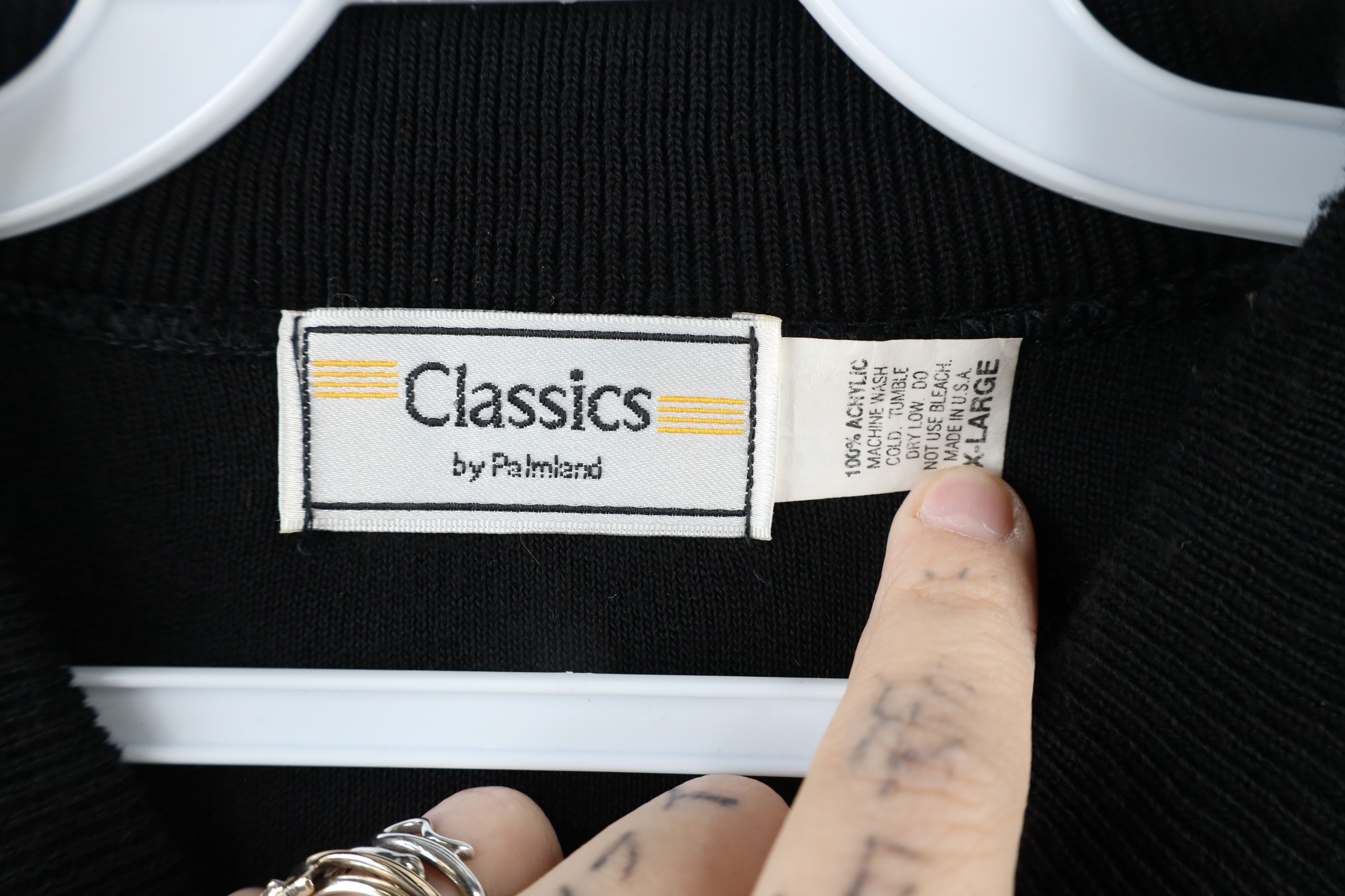 Vintage Vintage 90s Streetwear Mock Neck Long Sleeve Sweater USA Size US XL / EU 56 / 4 - 4 Thumbnail