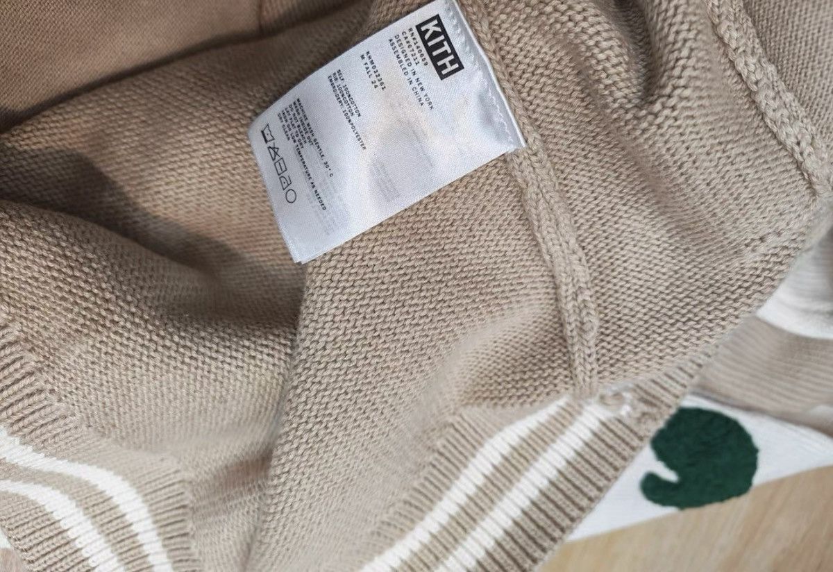 Kith KITH beige floral embroidered zip-up knit jacket, Size US XL / EU 56 / 4 - 4 Thumbnail