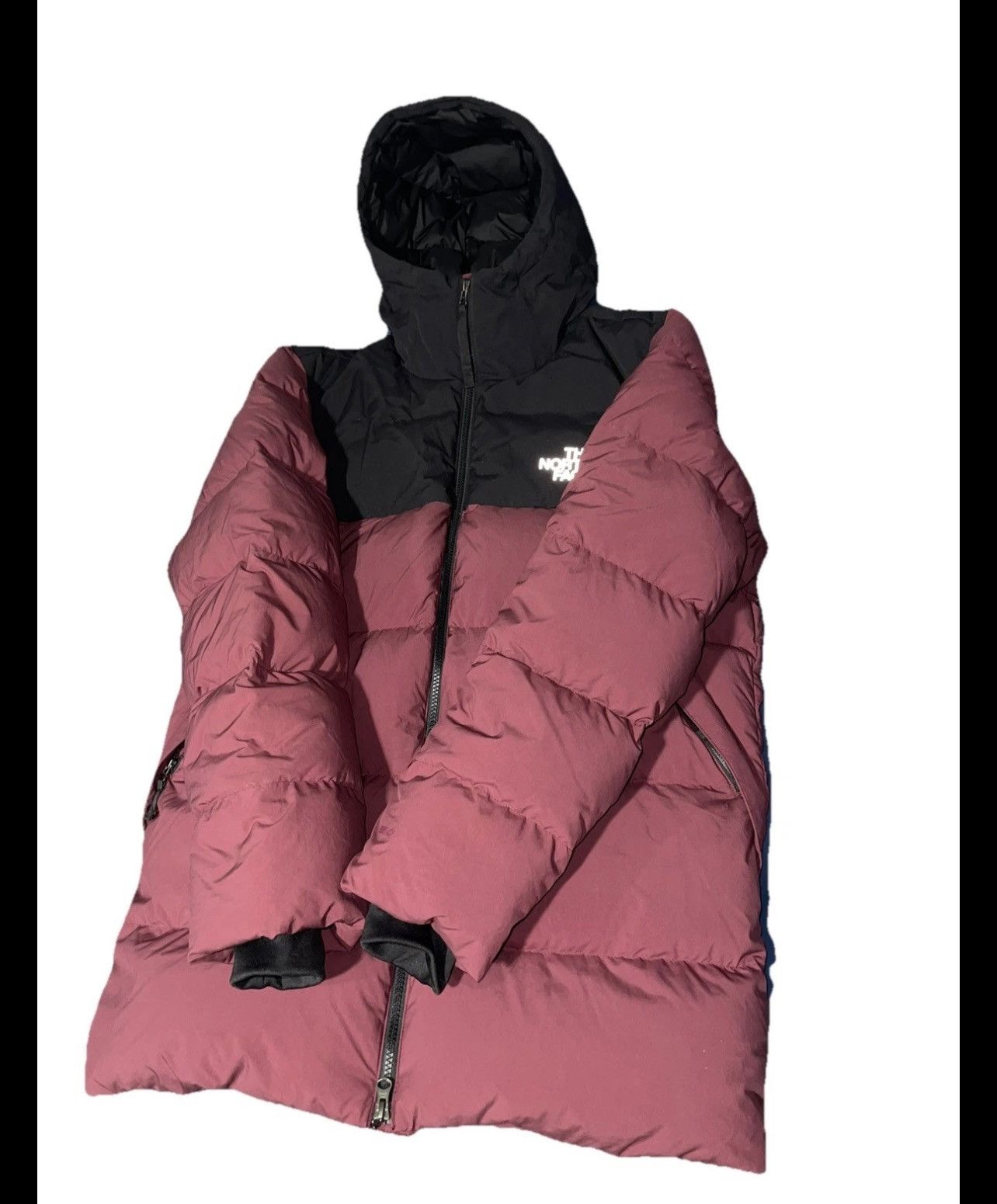 The North Face TNF Parka 550 Goose Down Hooded Puffer Jacket M Bergundy Size US M / EU 48-50 / 2 - 3 Thumbnail