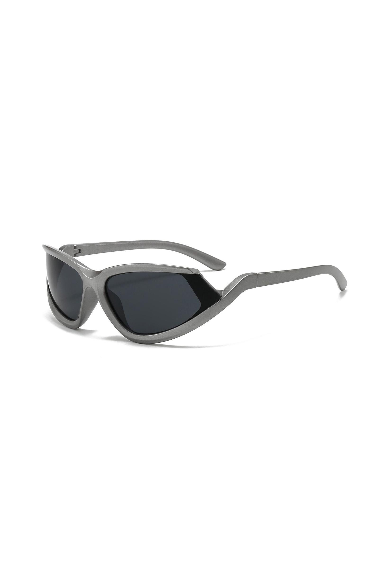 Japanese Brand Y2k Avant Garde Futuristic Gunmetal Gray Sunglasses OS Size ONE SIZE - 1 Thumbnail