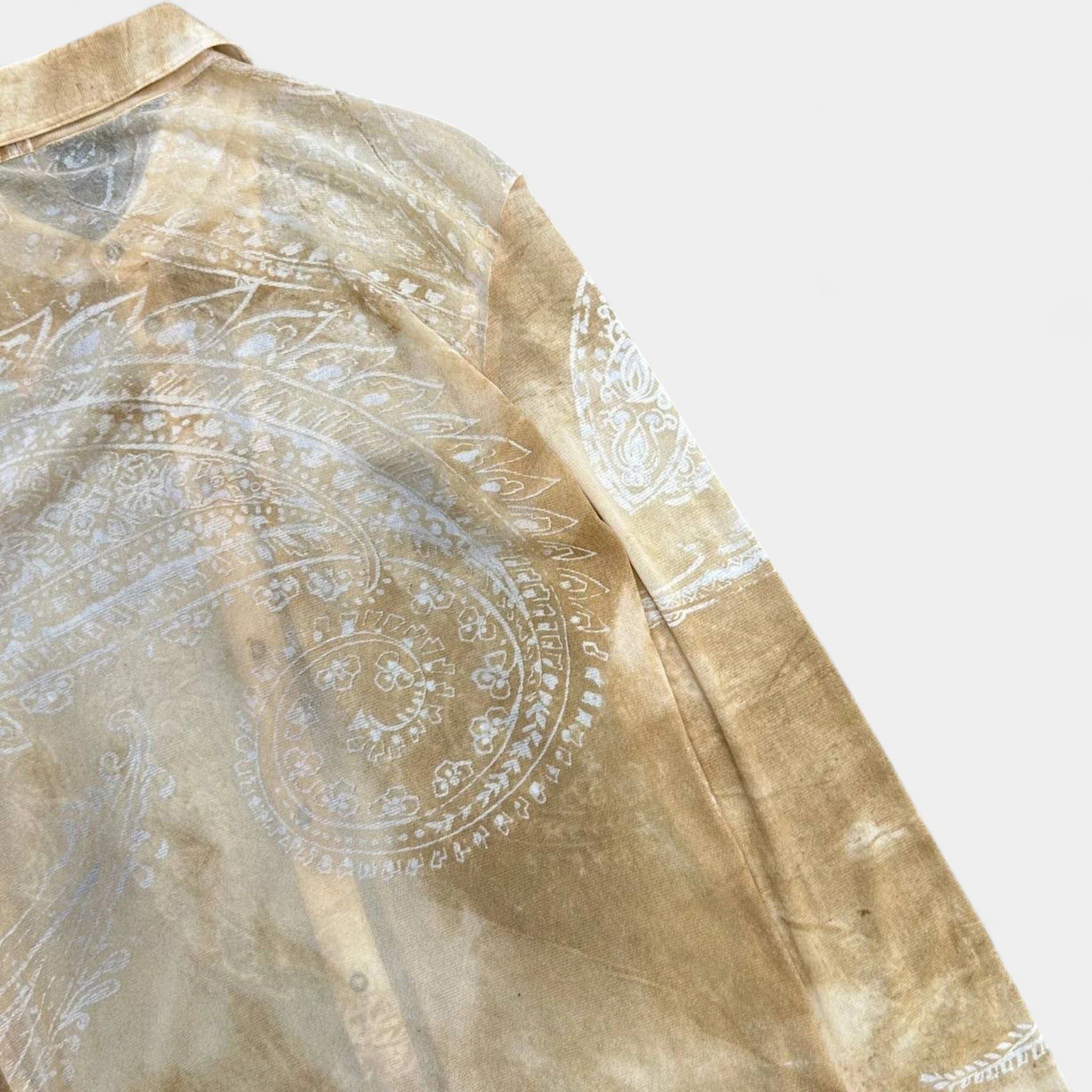 Just Cavalli Just Cavalli Bandana Yellow Mesh Shirt Size US L / EU 52-54 / 3 - 6 Thumbnail