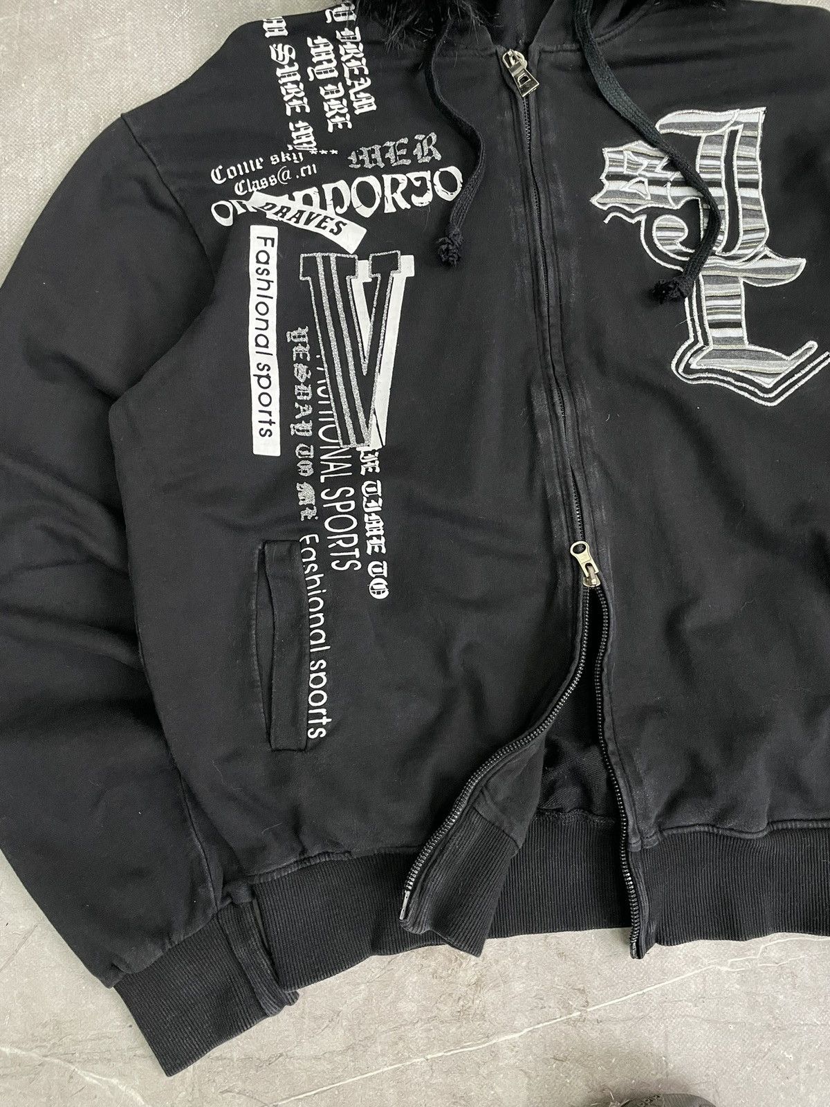 Seditionaries Hype yohji yamamoto style gothic fur hood hoodie 90s Size US M / EU 48-50 / 2 - 4 Thumbnail
