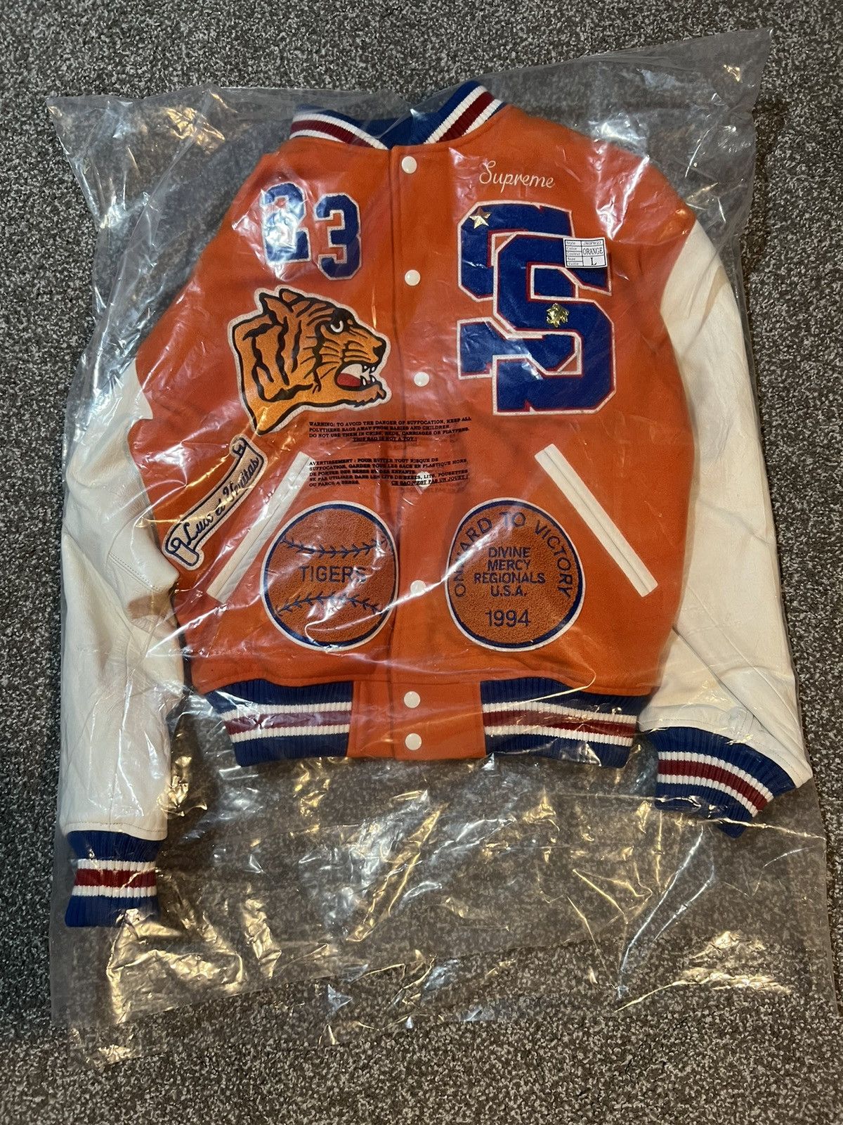 Supreme Tiger Varsity Jacket | Grailed