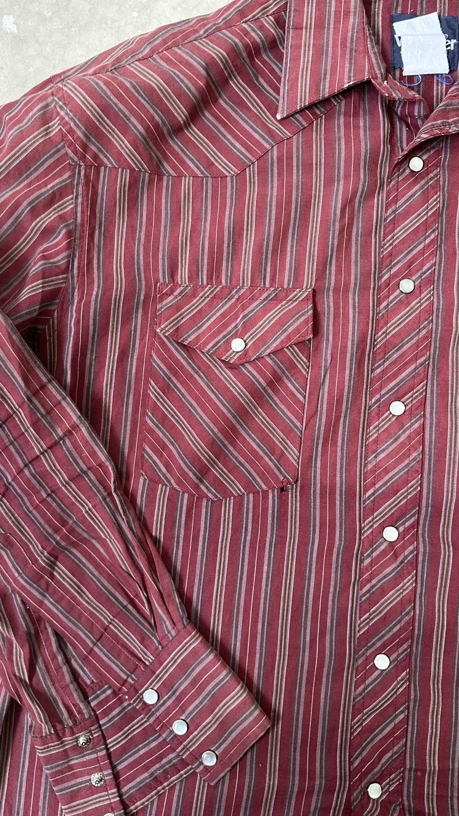 Wrangler VINTAGE WRANGLER WETERN PEARL SNAP BUTTON SHIRT Size US L / EU 52-54 / 3 - 3 Thumbnail