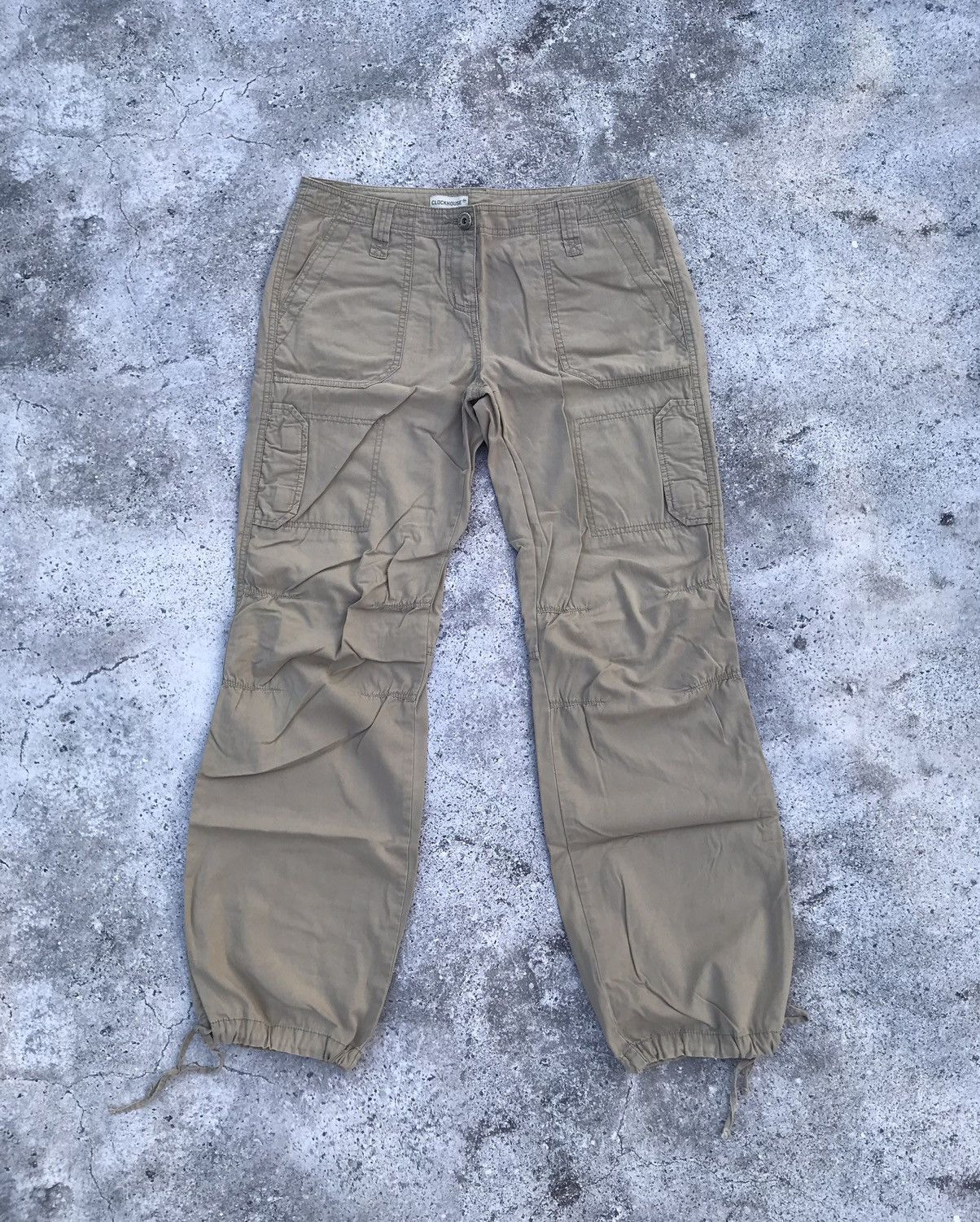 Vintage Y2K style parachute cargo pants