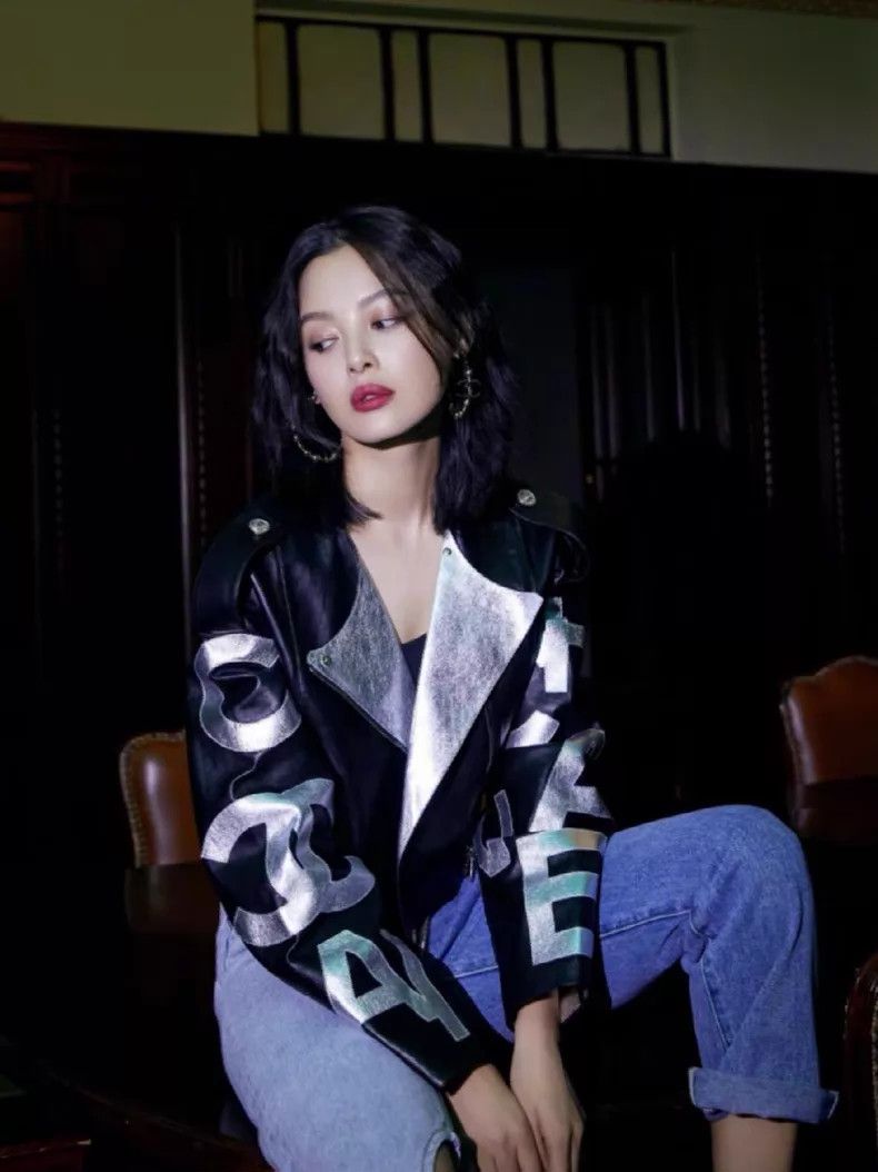 Chanel Chanel Stitching silver letter logo leather jacket Size XS / US 0-2 / IT 36-38 - 9 Thumbnail