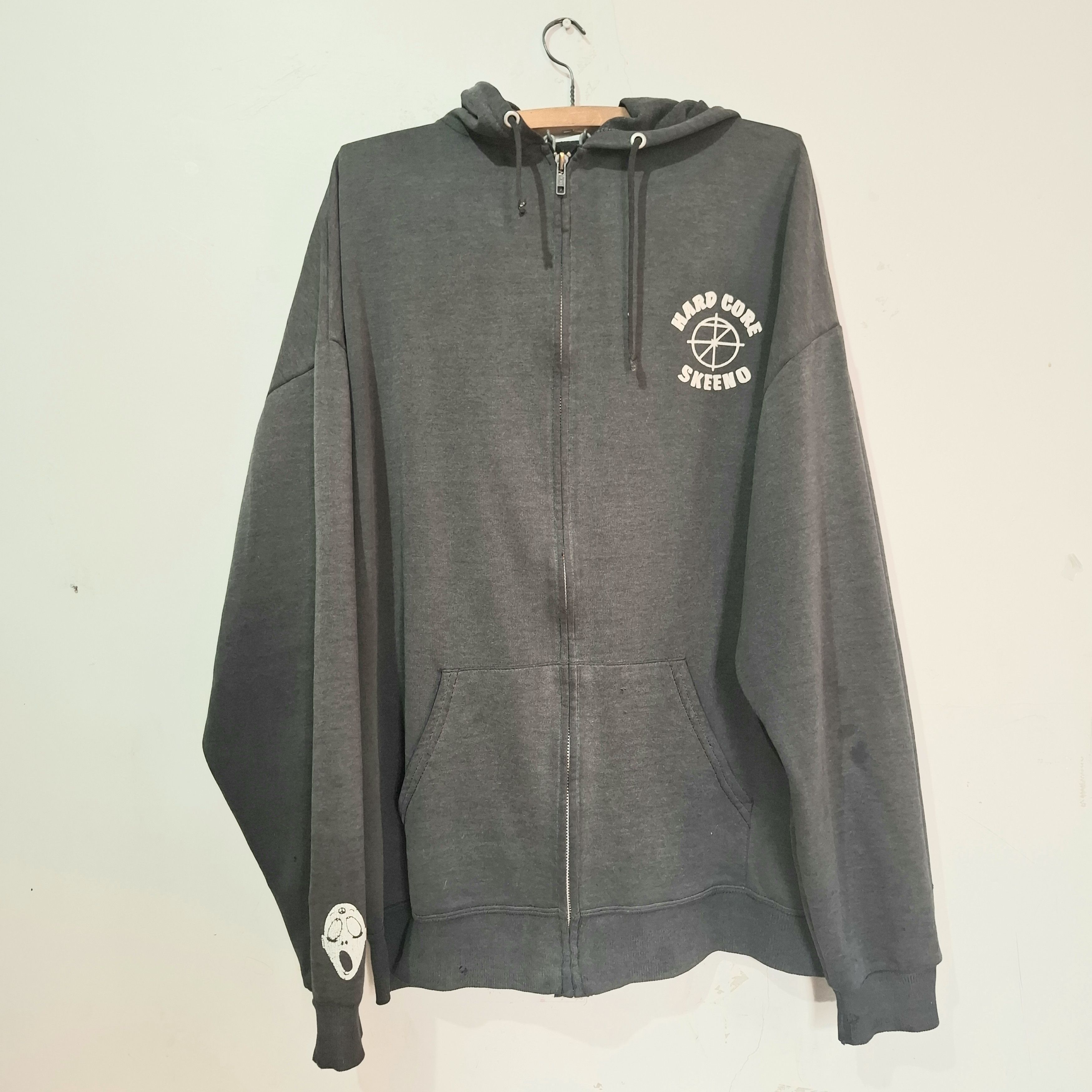 Hard 90s Hoodies Vintage 90s 7seconds Hard Core Skeeno Zip Hoodie