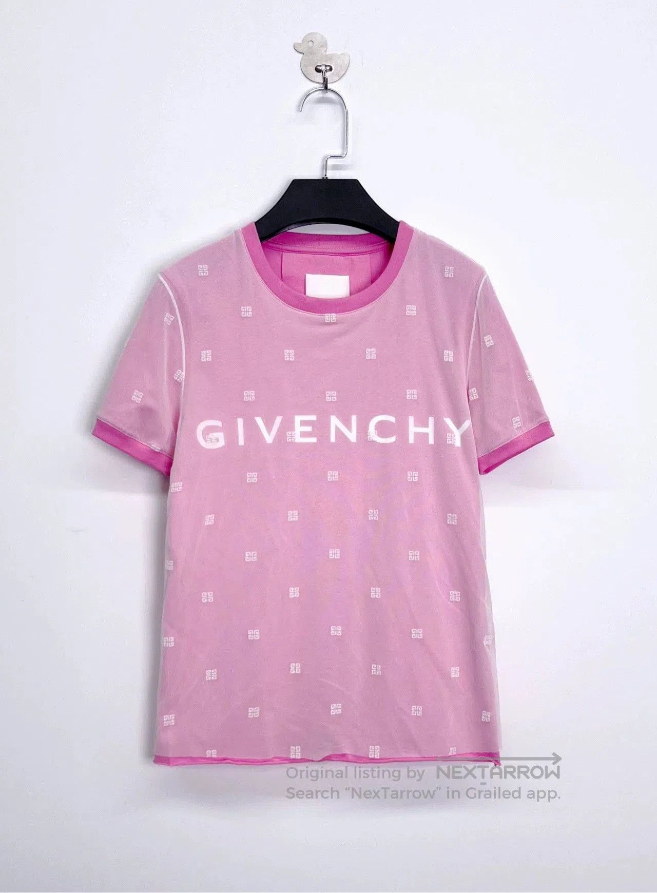 Givenchy Givenchy SS23 Pink 4G Logo Short Sleeve. Size US XXS / EU 40 - 1 Thumbnail