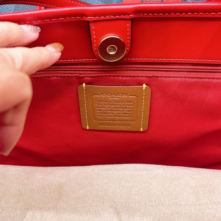 Coach City Tote Bag In Signature Canvas With Coach Graphic CBI79 Size ONE SIZE - 3 Thumbnail