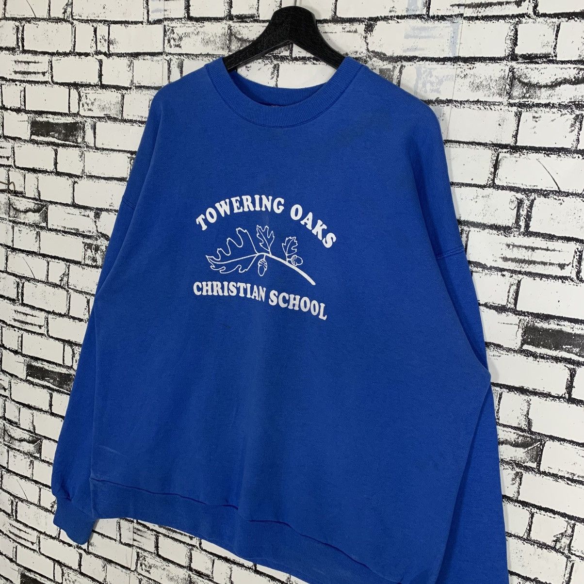 Vintage Vintage Towering Oaks Christian School Sweatshirt Size US XL / EU 56 / 4 - 2 Thumbnail