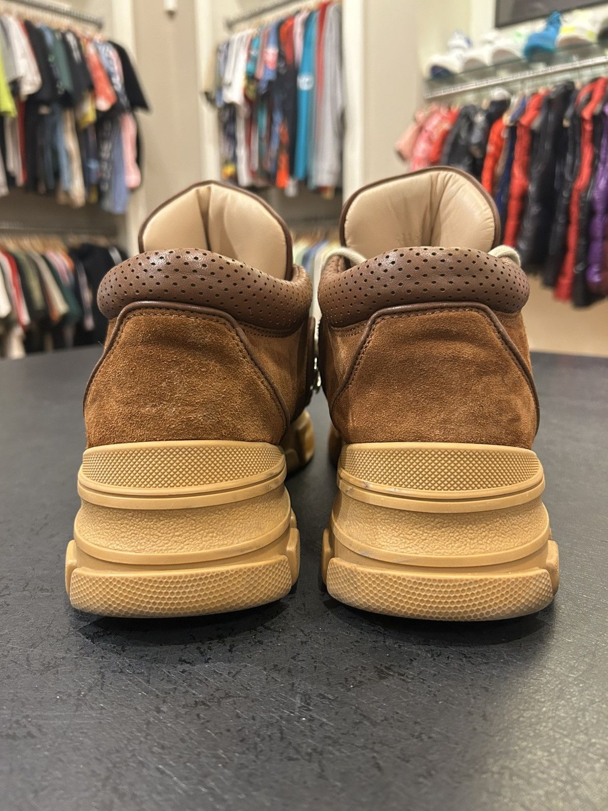Gucci Gucci Flashtrek Boots Brown Suede Size US 10.5 / EU 43-44 - 5 Thumbnail