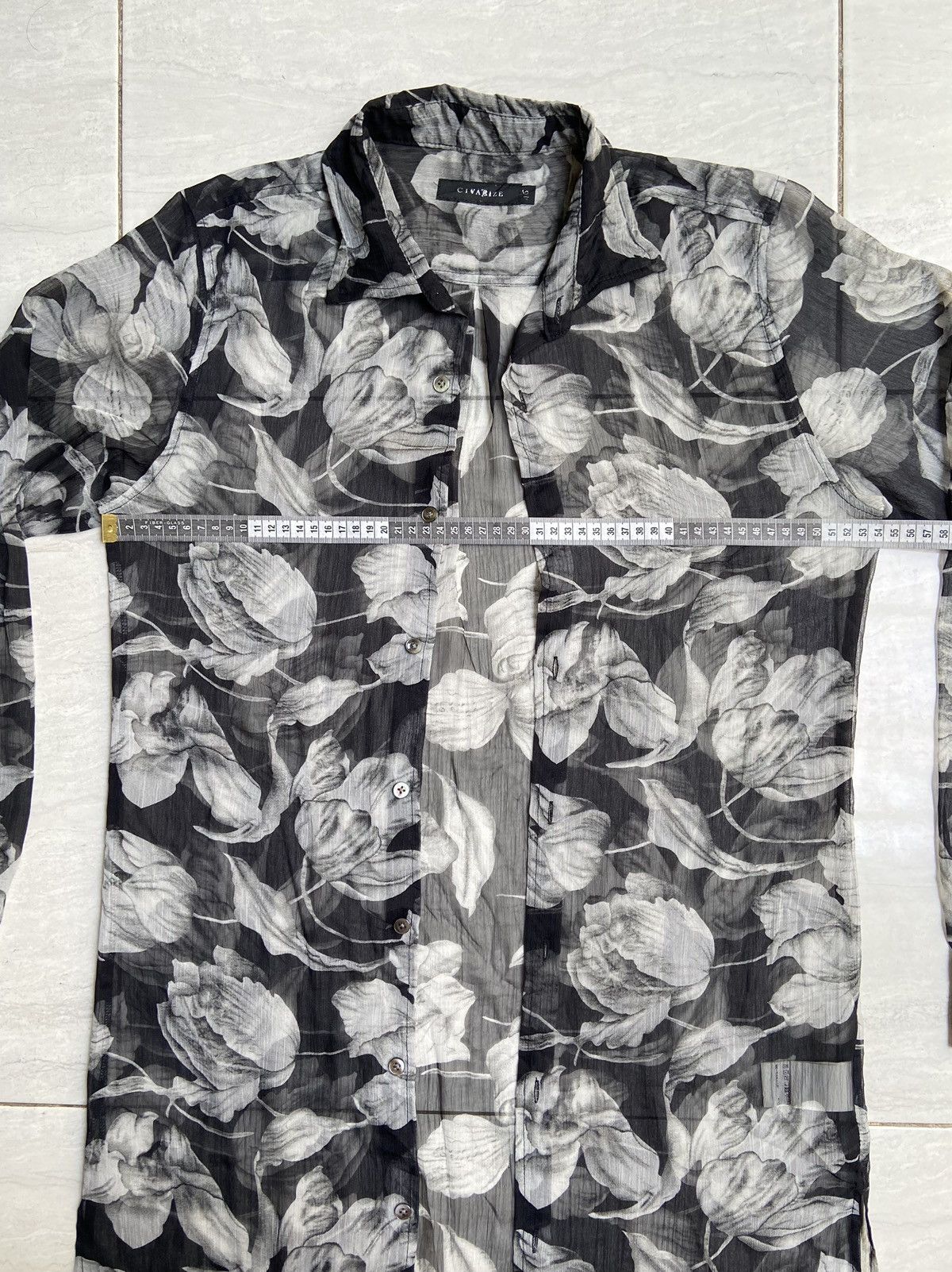 CIVARIZE CIVARIZE Floral Patterned Mesh Outer/Shirt Size US M / EU 48-50 / 2 - 8 Thumbnail