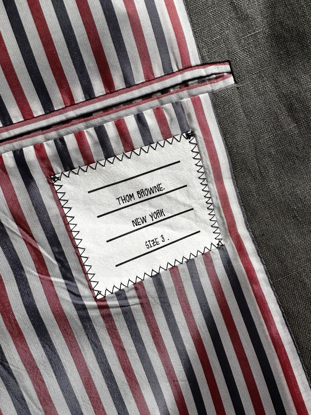 Thom Browne SS 2017 Linen Blazer in size 3 Size 52R - 4 Thumbnail